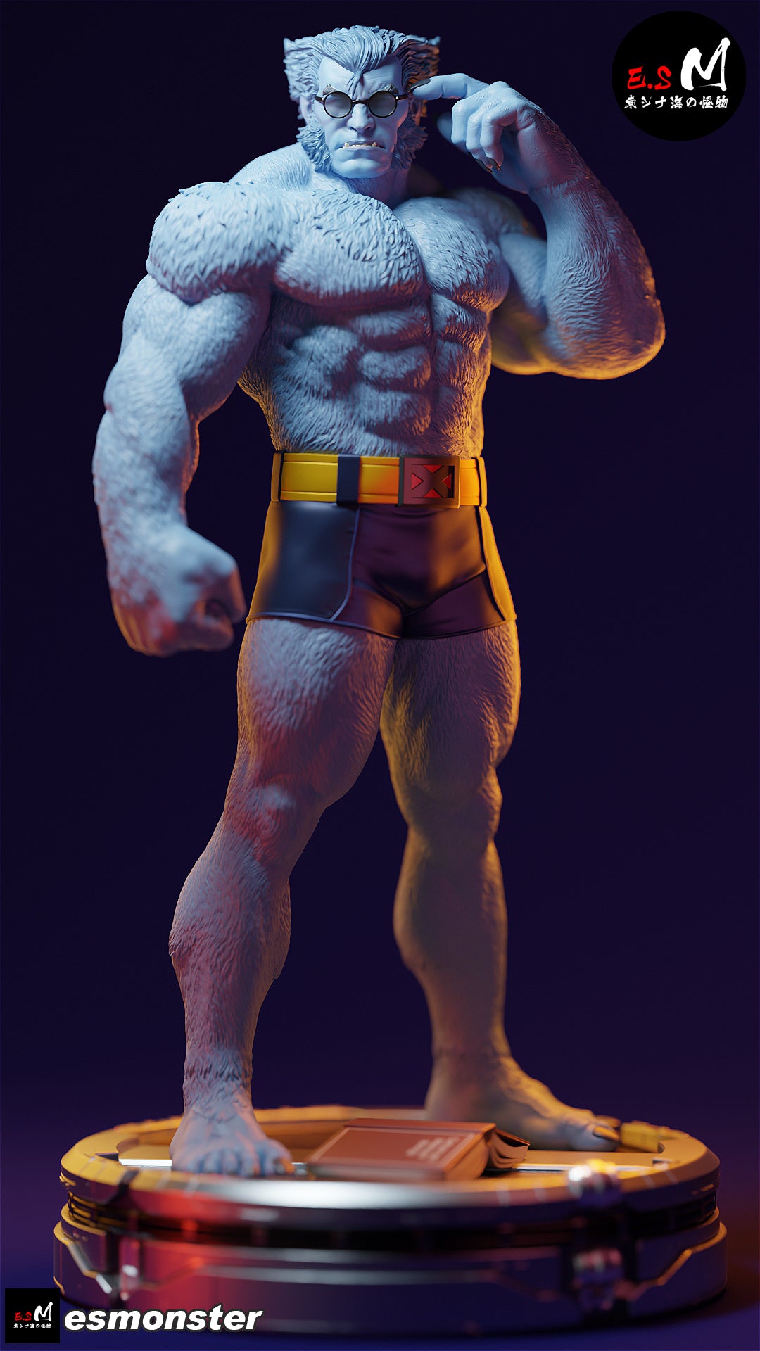 Beast Style Marvel Unpainted Resin Garage Model Kit (1/6-1/12)