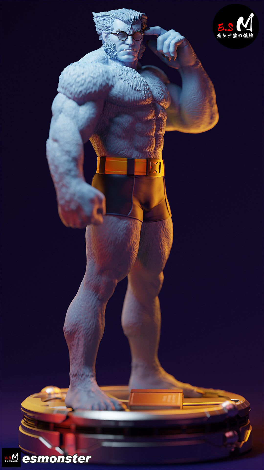 Beast Style Marvel Unpainted Resin Garage Model Kit (1/6-1/12)