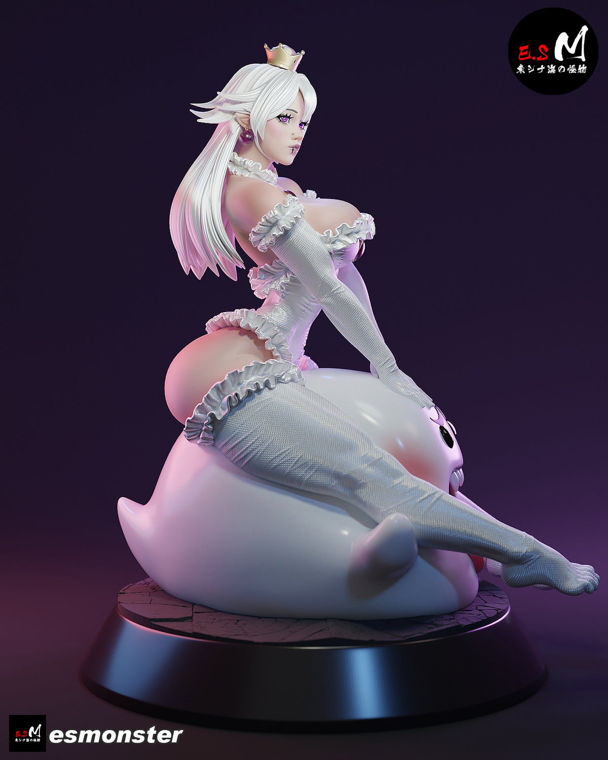 Booette Big Boo Style Mario Unpainted Resin Garage Model Kit (1/6-1/12)