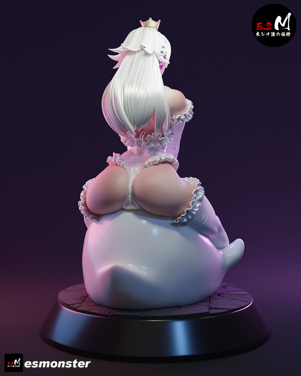 Booette Big Boo Style Mario Unpainted Resin Garage Model Kit (1/6-1/12)