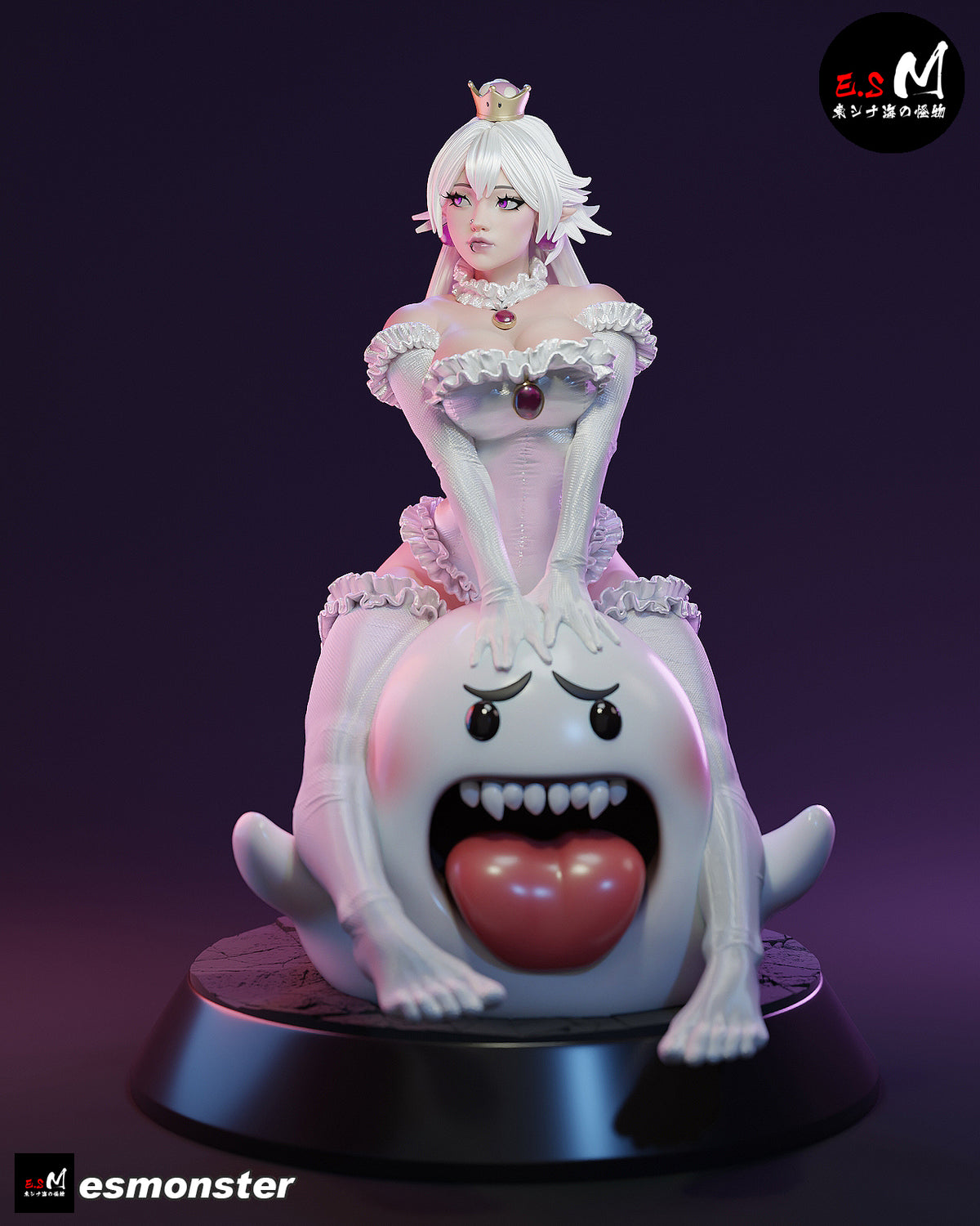 Booette Big Boo Style Mario Unpainted Resin Garage Model Kit (1/6-1/12)
