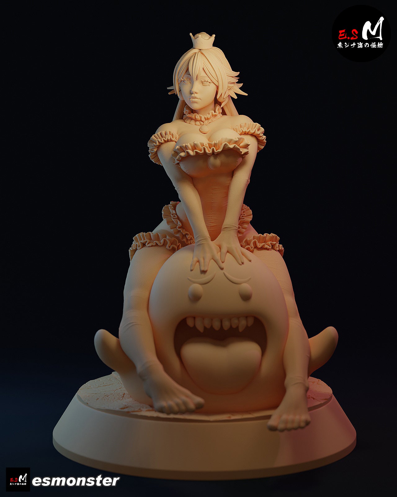 Booette Big Boo Style Mario Unpainted Resin Garage Model Kit (1/6-1/12)