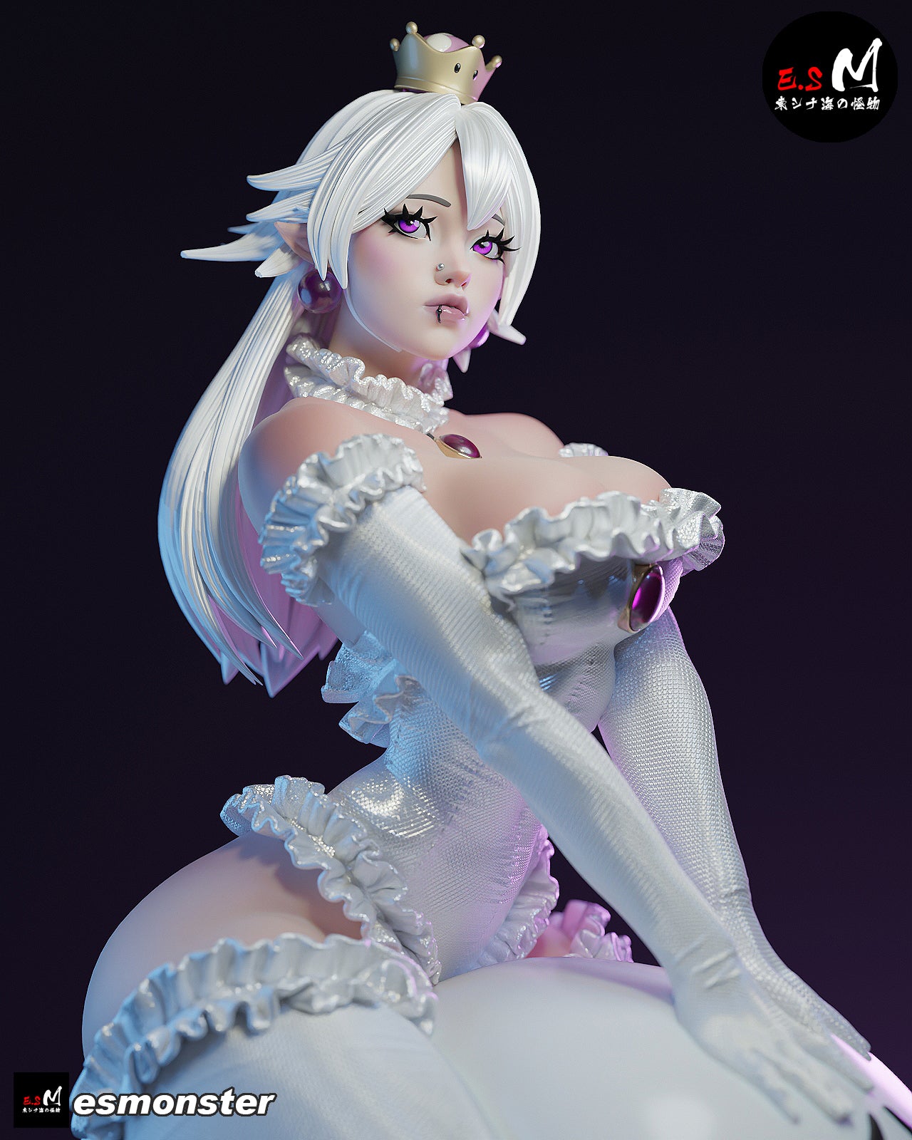 Booette Big Boo Style Mario Unpainted Resin Garage Model Kit (1/6-1/12)