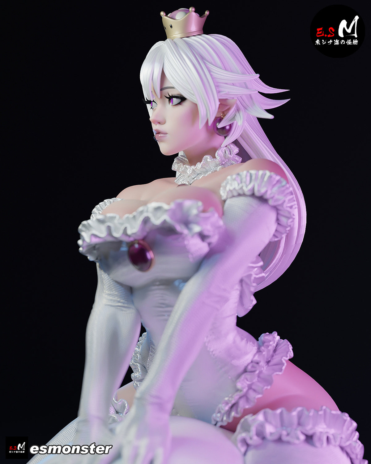Booette Big Boo Style Mario Unpainted Resin Garage Model Kit (1/6-1/12)