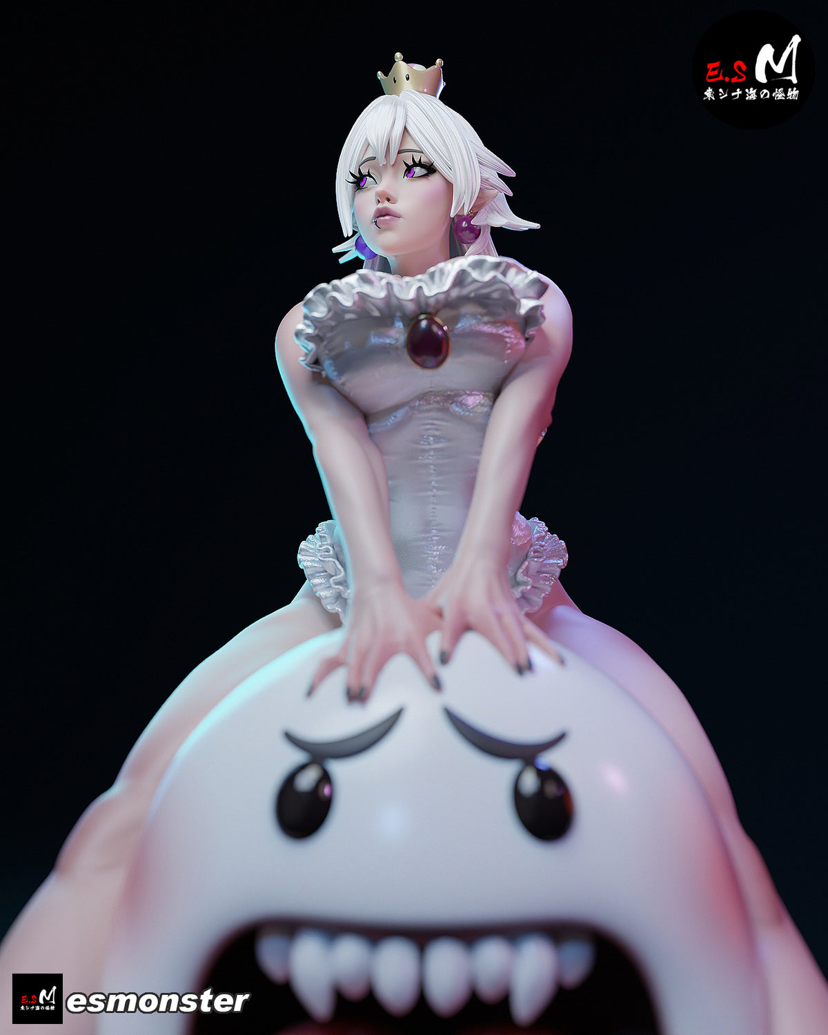 Booette Big Boo Style Mario Unpainted Resin Garage Model Kit (1/6-1/12)
