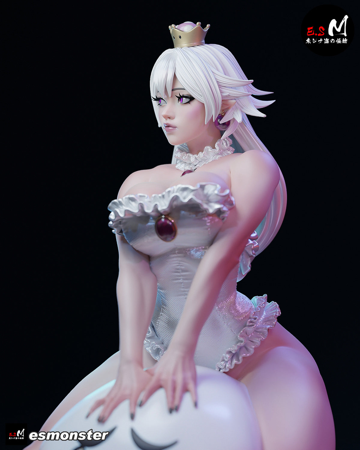 Booette Big Boo Style Mario Unpainted Resin Garage Model Kit (1/6-1/12)
