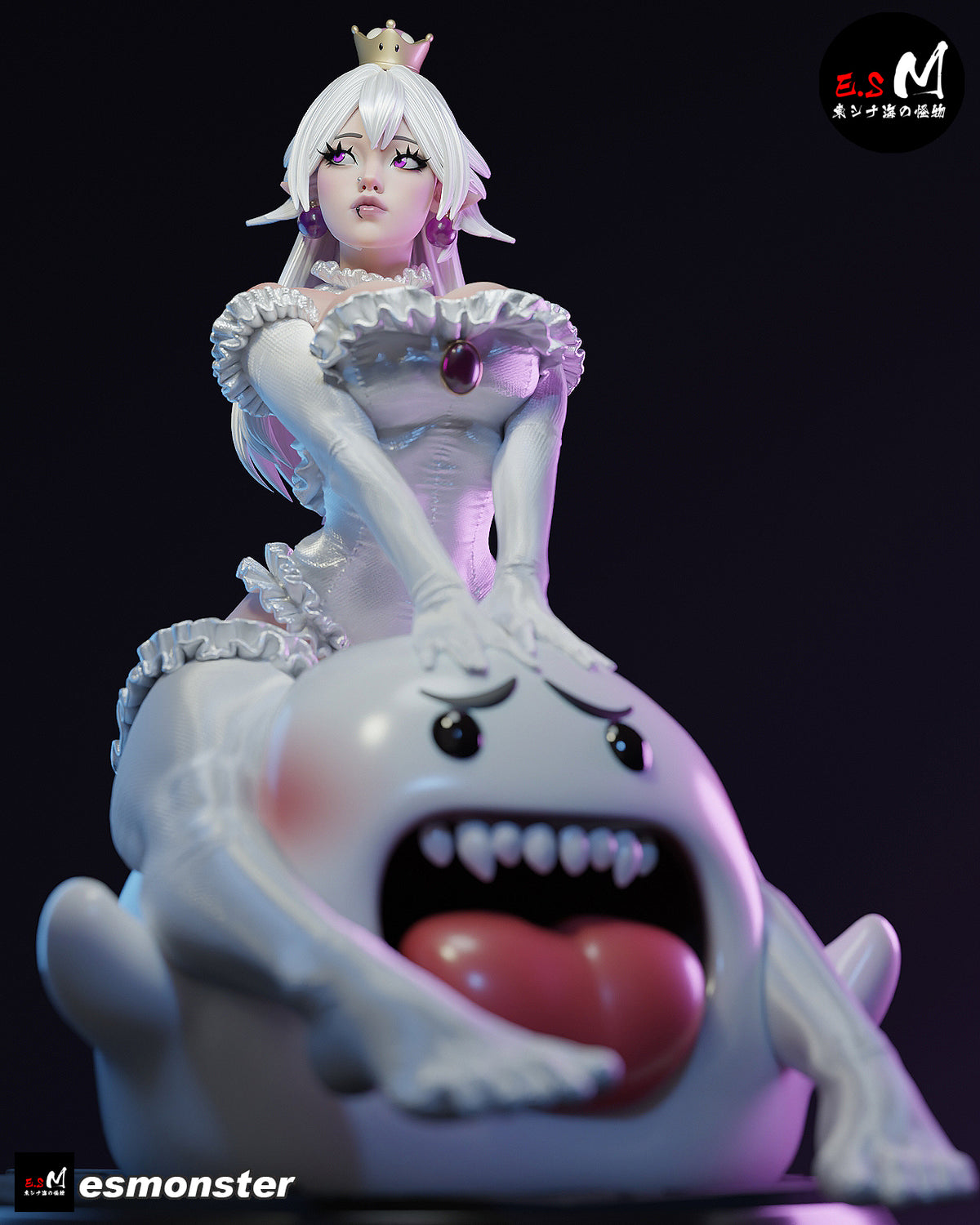Booette Big Boo Style Mario Unpainted Resin Garage Model Kit (1/6-1/12)