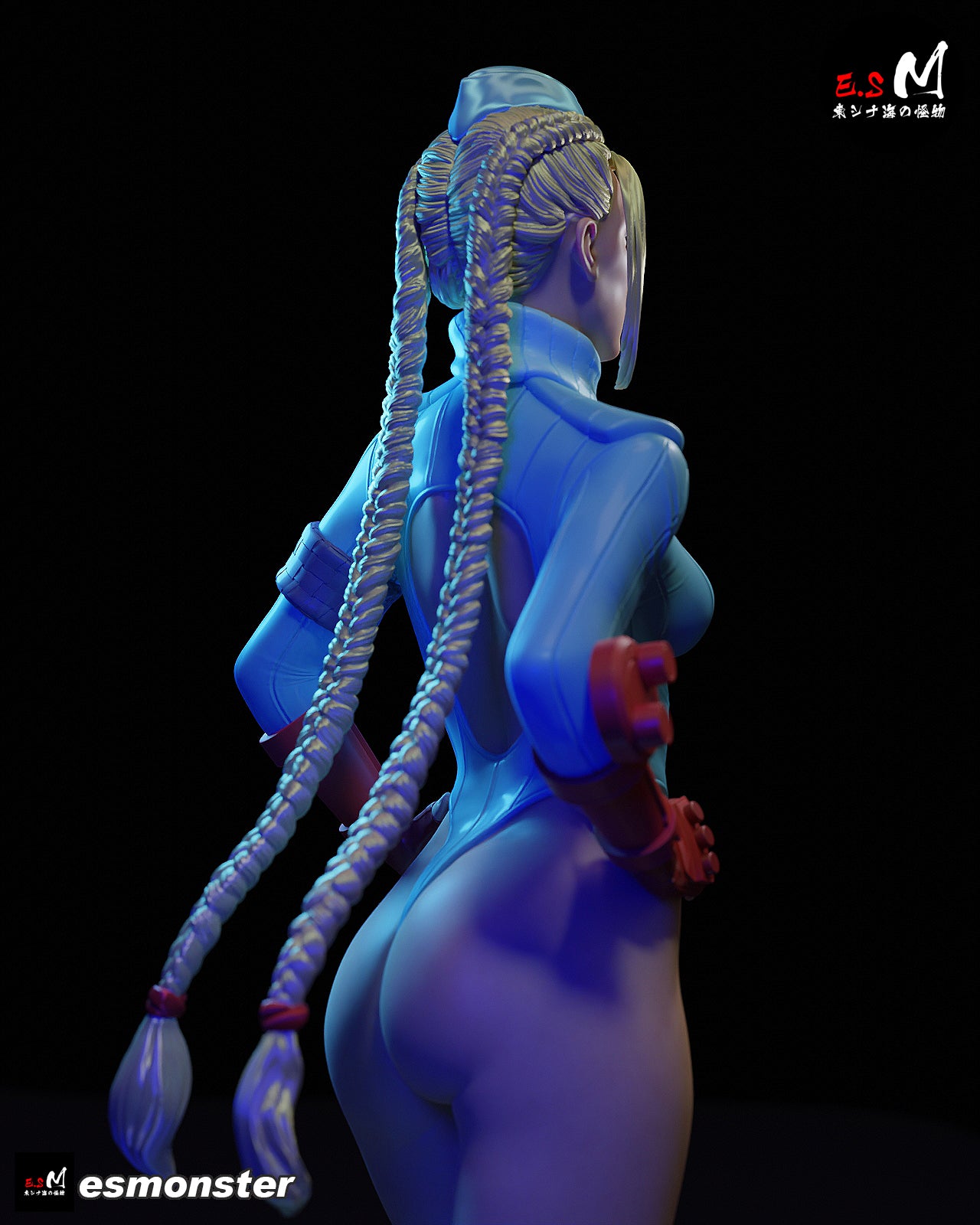 Classic Cammy Style Street Fighter Unpainted Resin Garage Model Kit (1/6-1/12)
