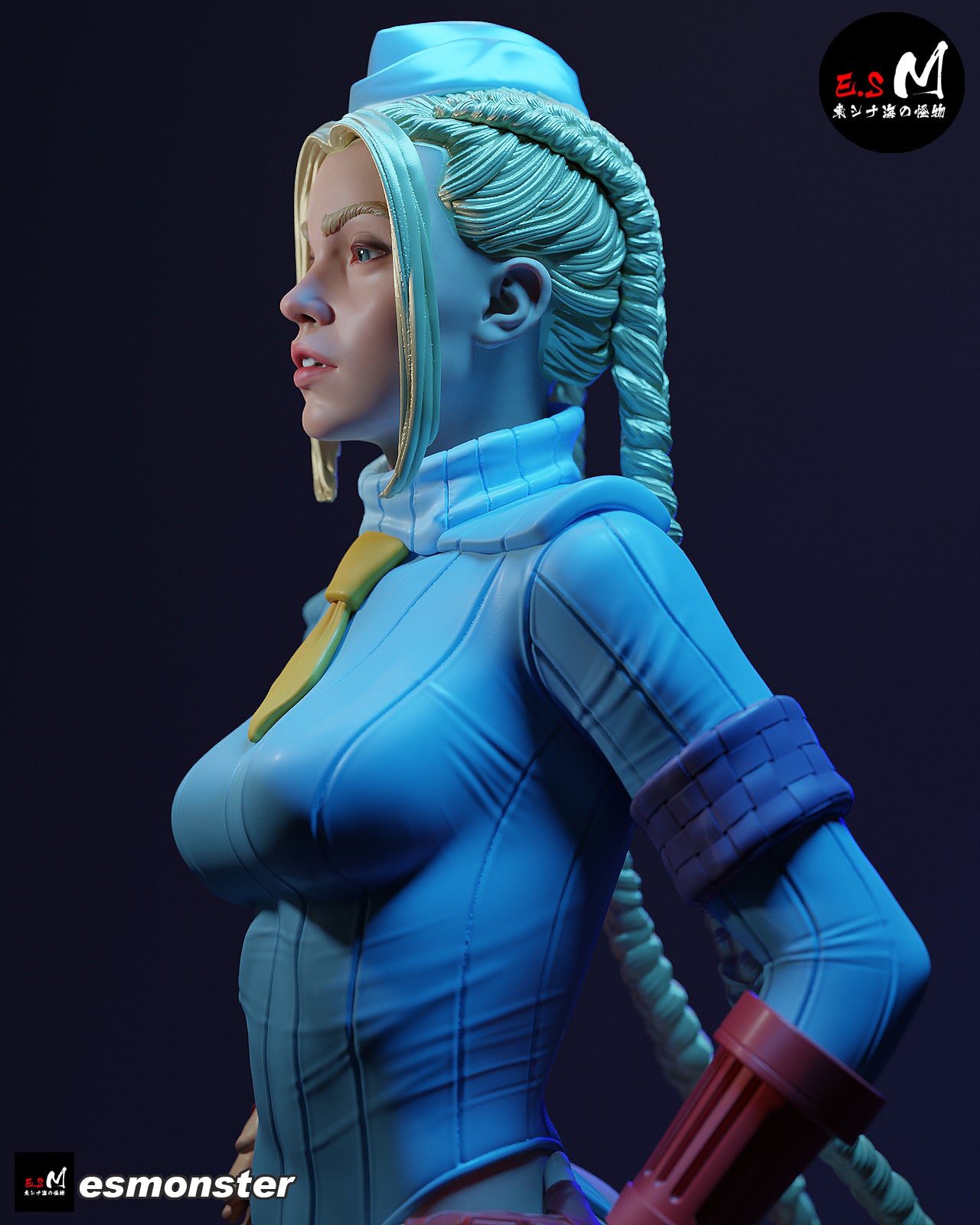 Classic Cammy Style Street Fighter Unpainted Resin Garage Model Kit (1/6-1/12)