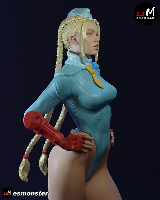 Classic Cammy Style Street Fighter Unpainted Resin Garage Model Kit (1/6-1/12)