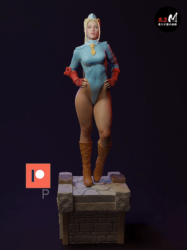 Classic Cammy Style Street Fighter Unpainted Resin Garage Model Kit (1/6-1/12)