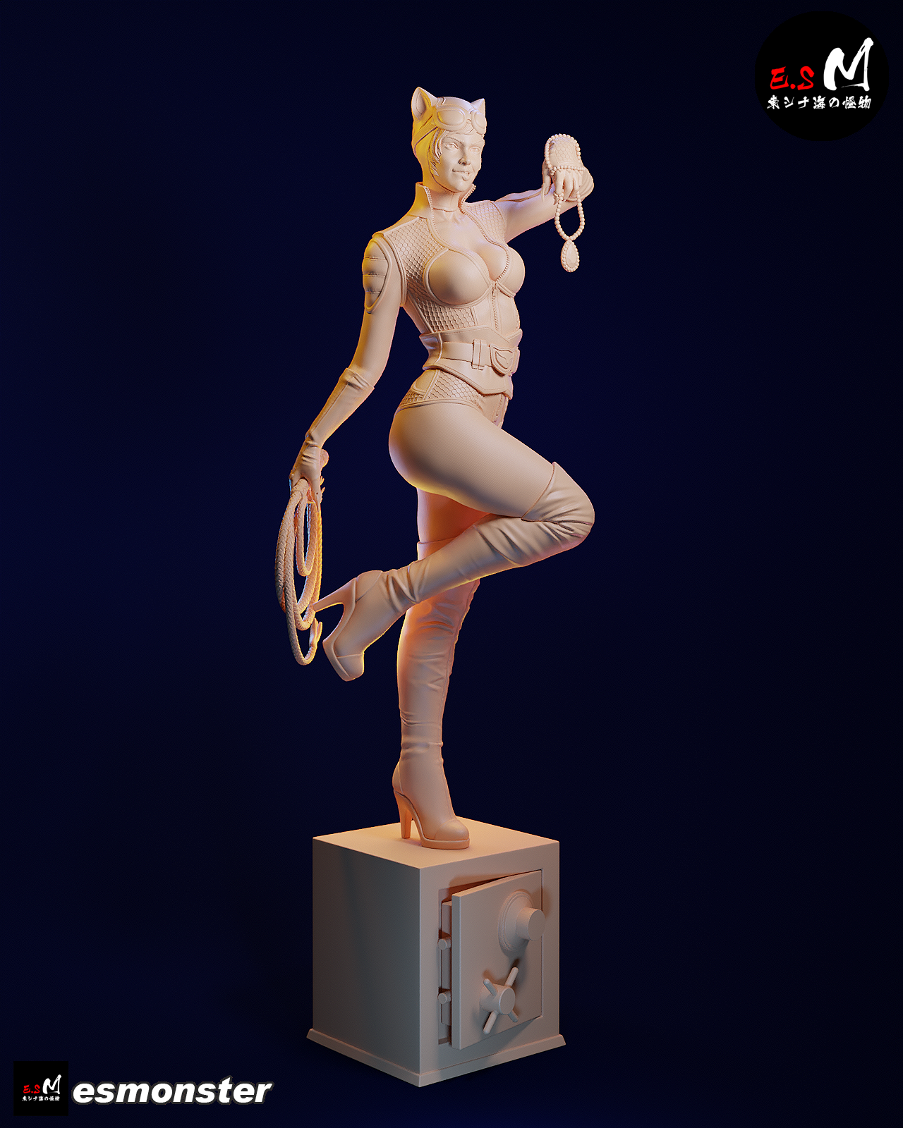 Catwoman Safecracker Style DC Unpainted Resin Garage Kit (1/6-1/12)