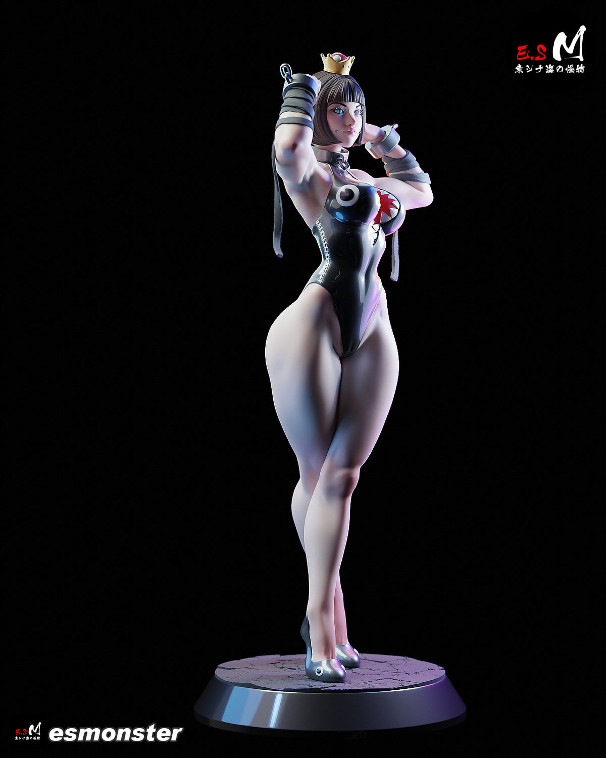 Flexing Chompette Style Mario Unpainted Resin Garage Model Kit (1/6-1/12)
