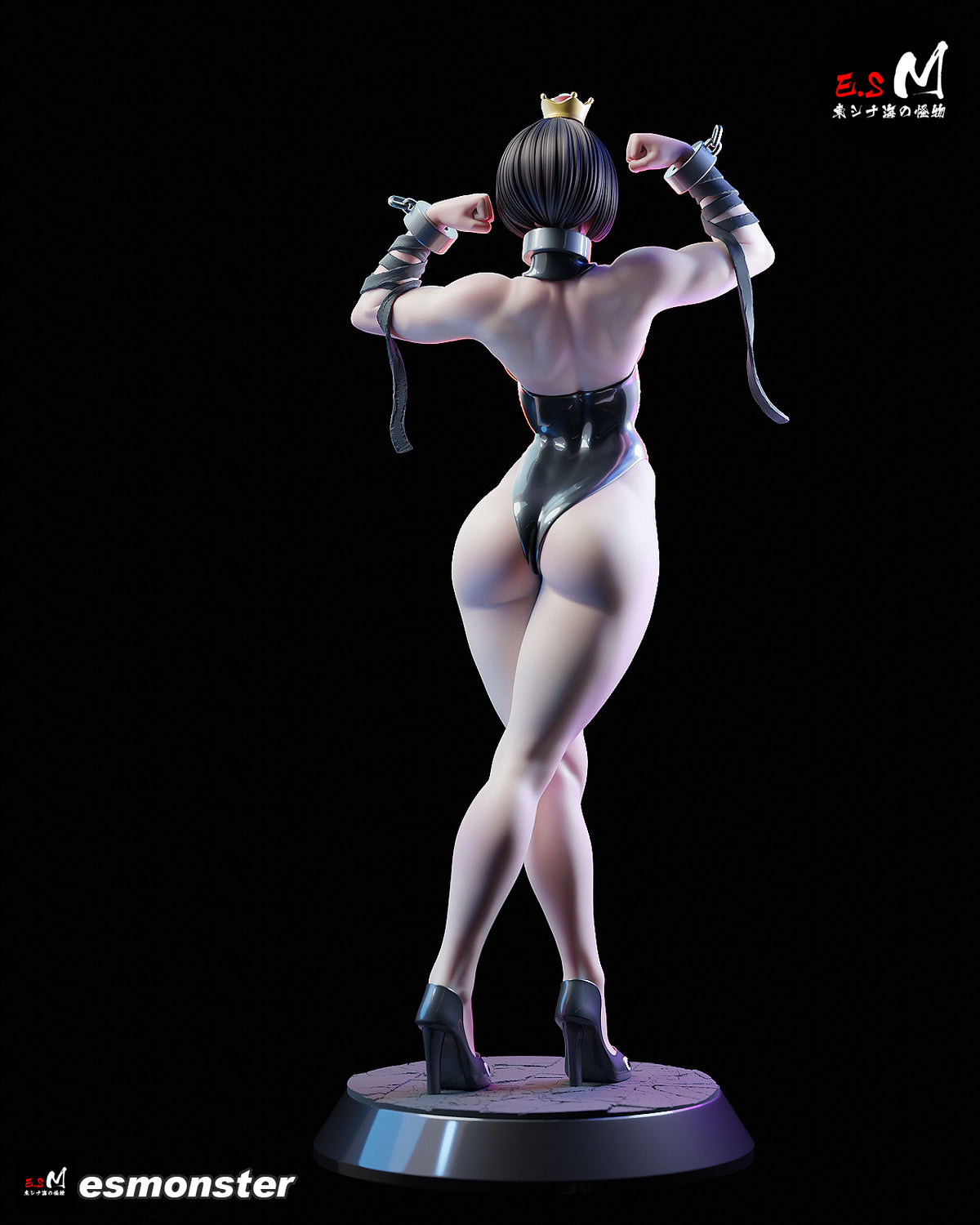 Flexing Chompette Style Mario Unpainted Resin Garage Model Kit (1/6-1/12)