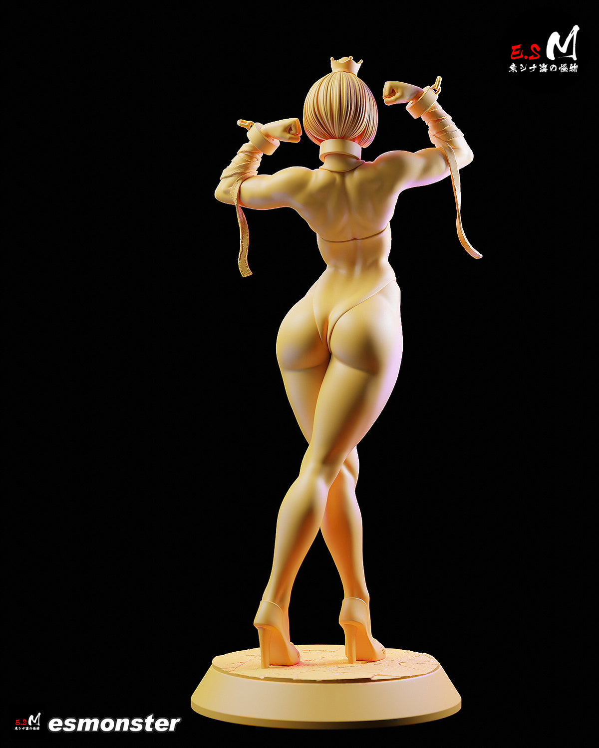 Flexing Chompette Style Mario Unpainted Resin Garage Model Kit (1/6-1/12)