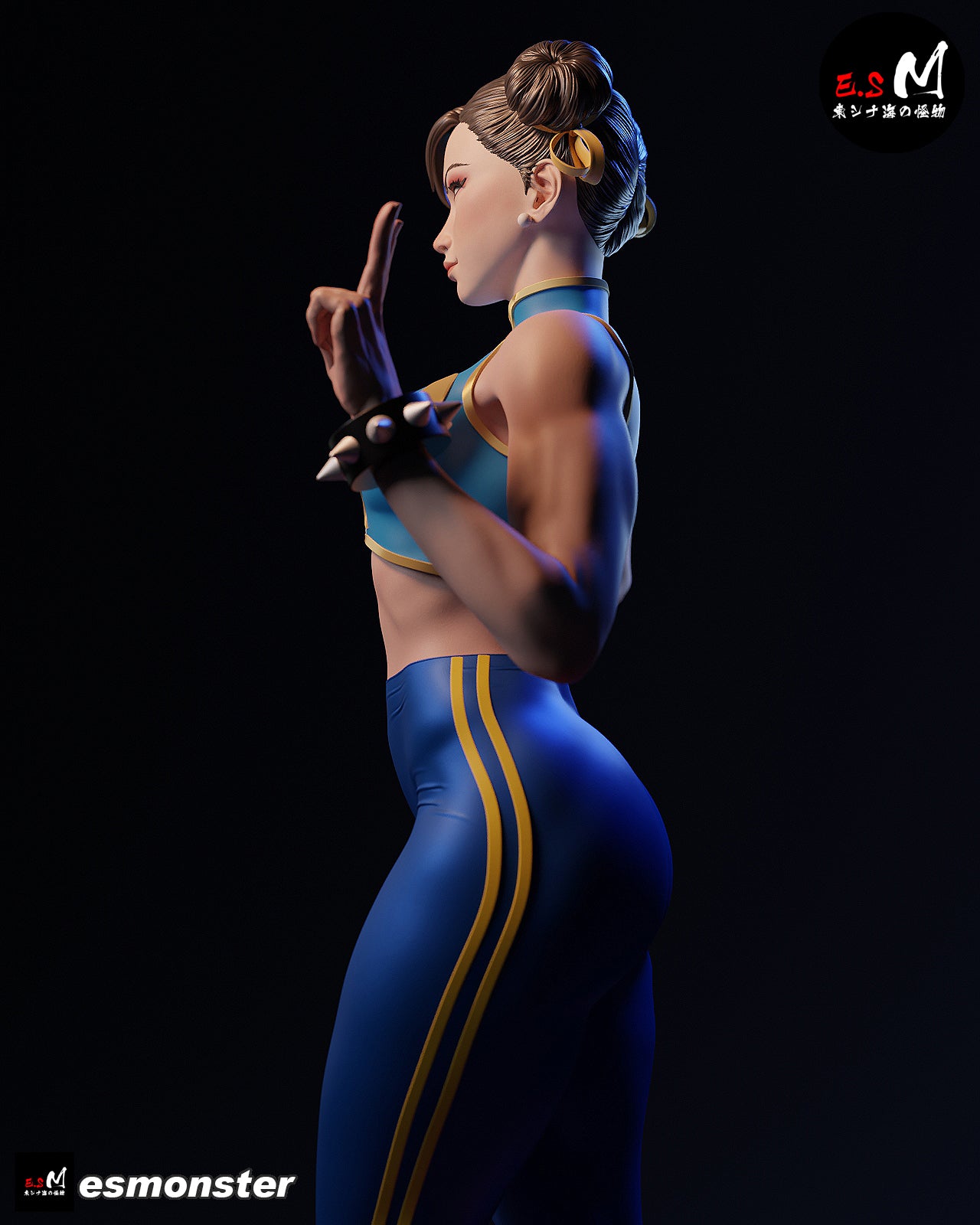 Workout Chun Li Style Street Fighter Unpainted Resin Garage Kit (1/6-1/12)
