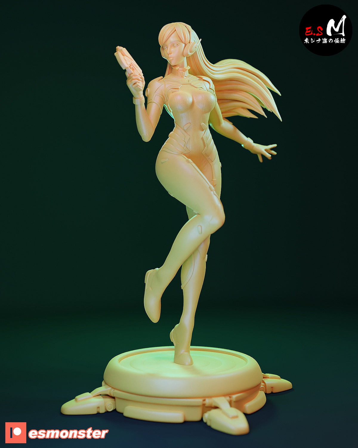 Classic D.Va Style Overwatch Unpainted Resin Garage Model Kit (1/6-1/12)