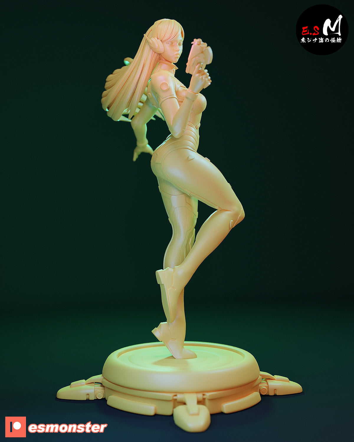 Classic D.Va Style Overwatch Unpainted Resin Garage Model Kit (1/6-1/12)