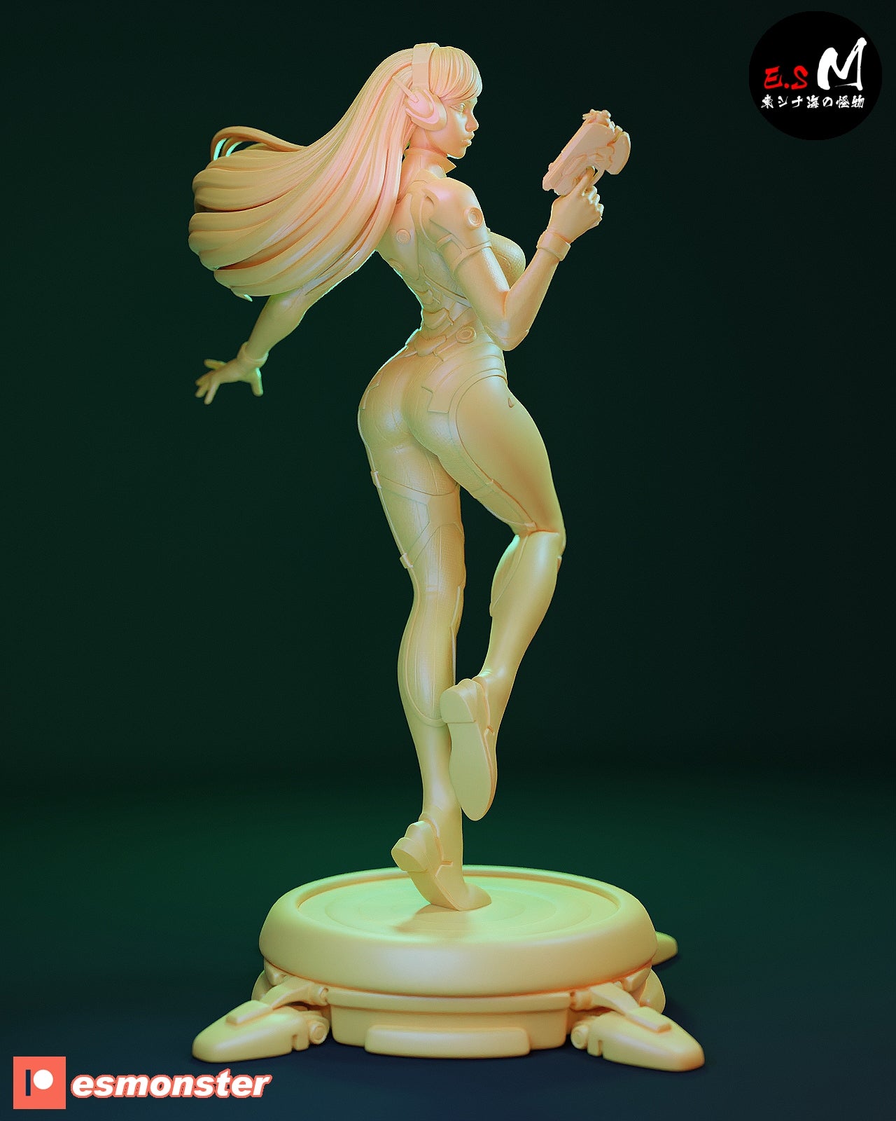 Classic D.Va Style Overwatch Unpainted Resin Garage Model Kit (1/6-1/12)