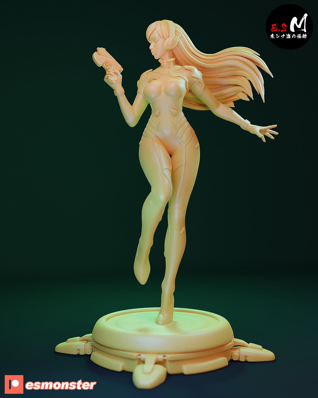 Classic D.Va Style Overwatch Unpainted Resin Garage Model Kit (1/6-1/12)