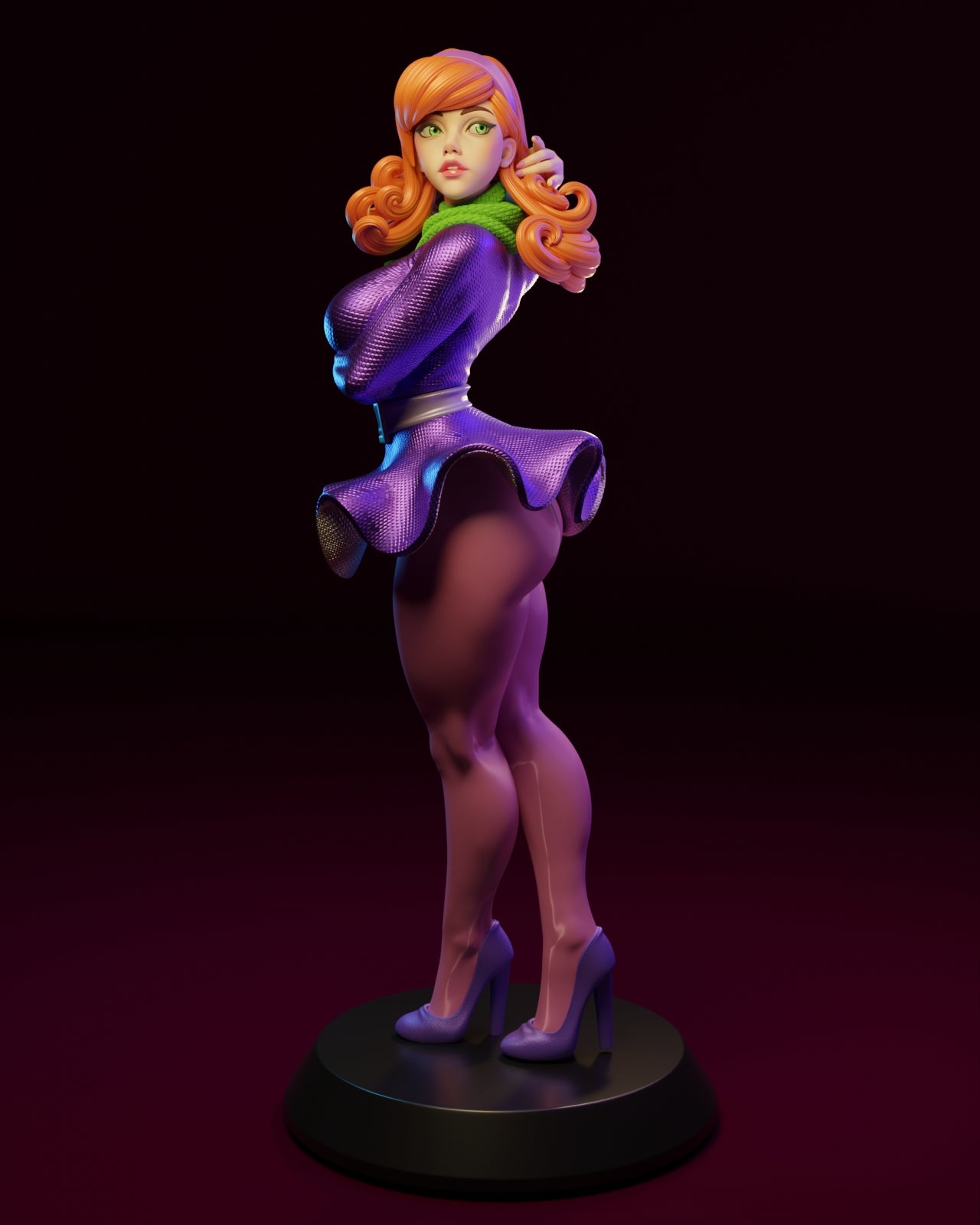 Daphne Backless Style Scooby-Doo Cartoon Unpainted Resin Garage Kit (1/6-1/12)