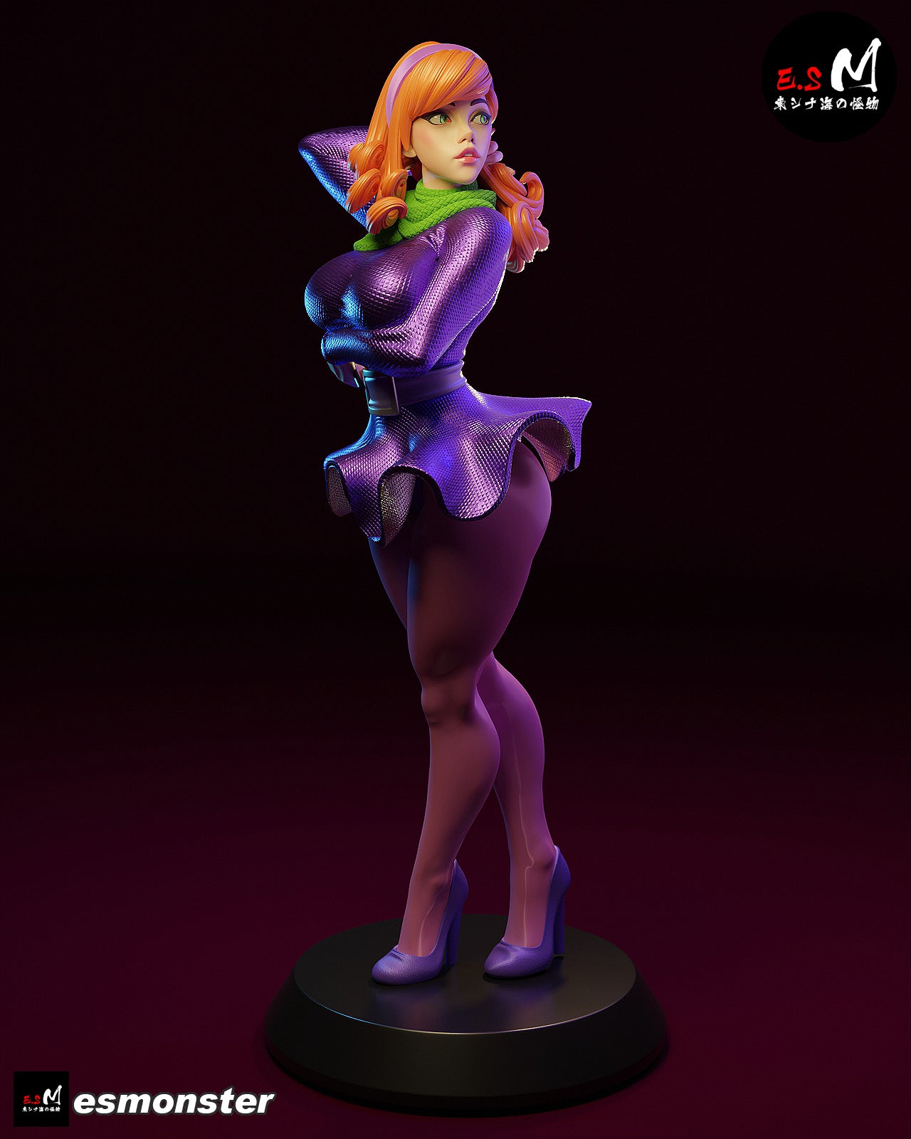 Daphne Backless Style Scooby-Doo Cartoon Unpainted Resin Garage Kit (1/6-1/12)