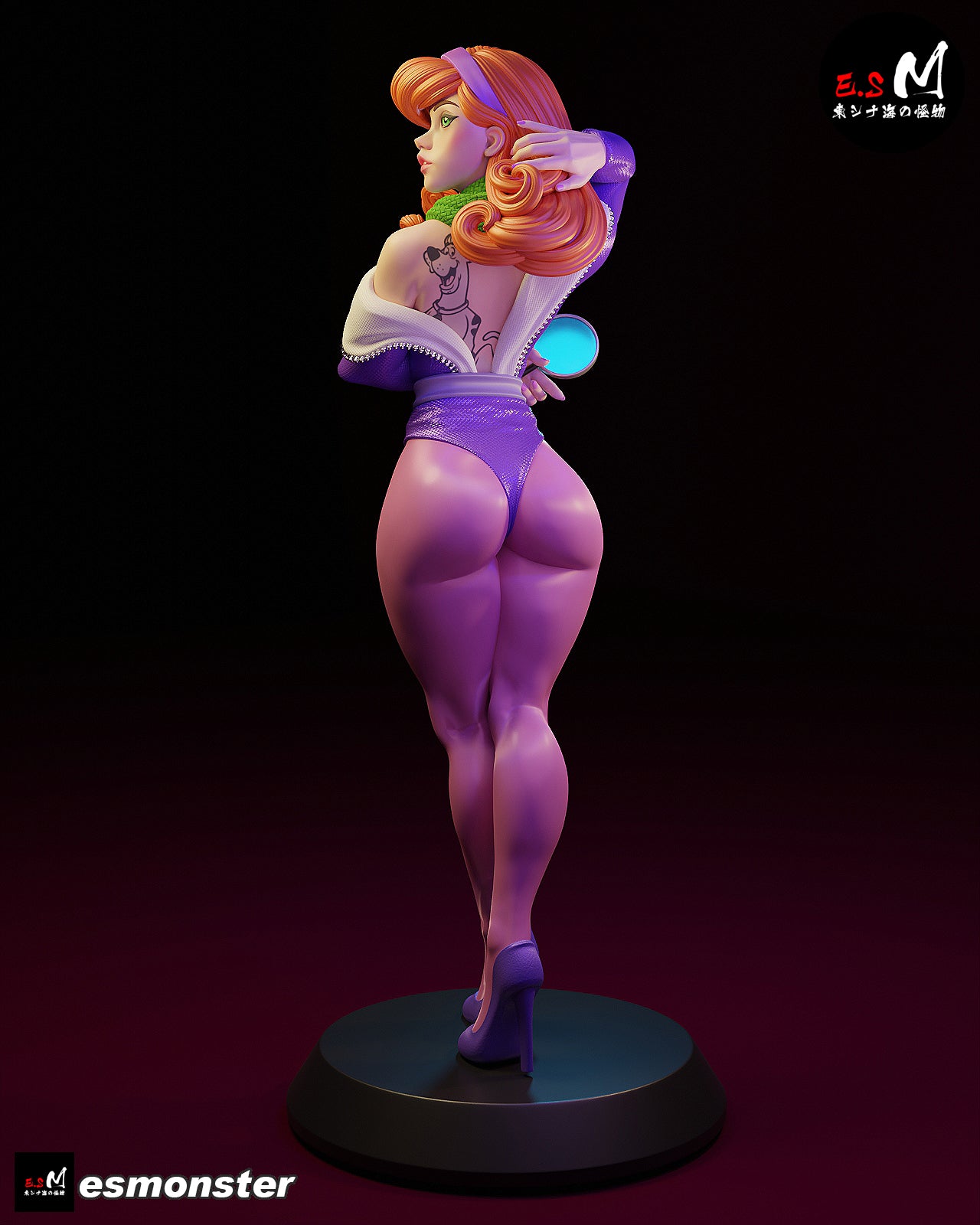 Daphne Backless Style Scooby-Doo Cartoon Unpainted Resin Garage Kit (1/6-1/12)