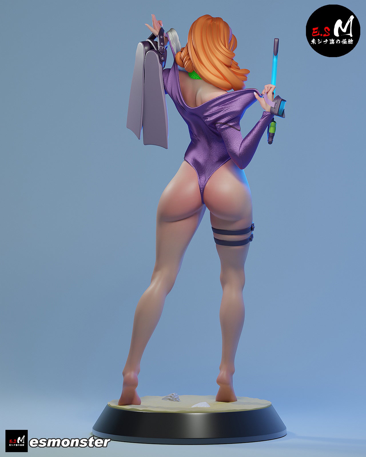 Daphne Snorkel Style Scooby-Doo Cartoon Unpainted Resin Garage Kit (1/6-1/12)