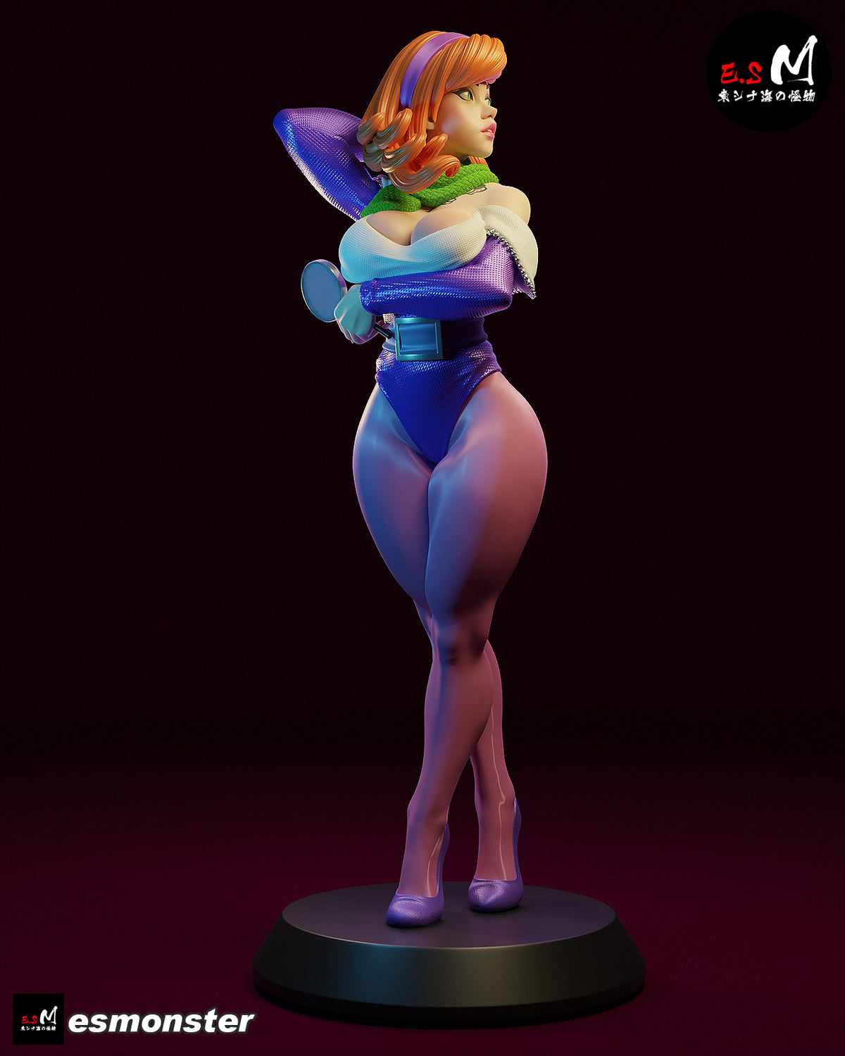 Daphne Backless Style Scooby-Doo Cartoon Unpainted Resin Garage Kit (1/6-1/12)