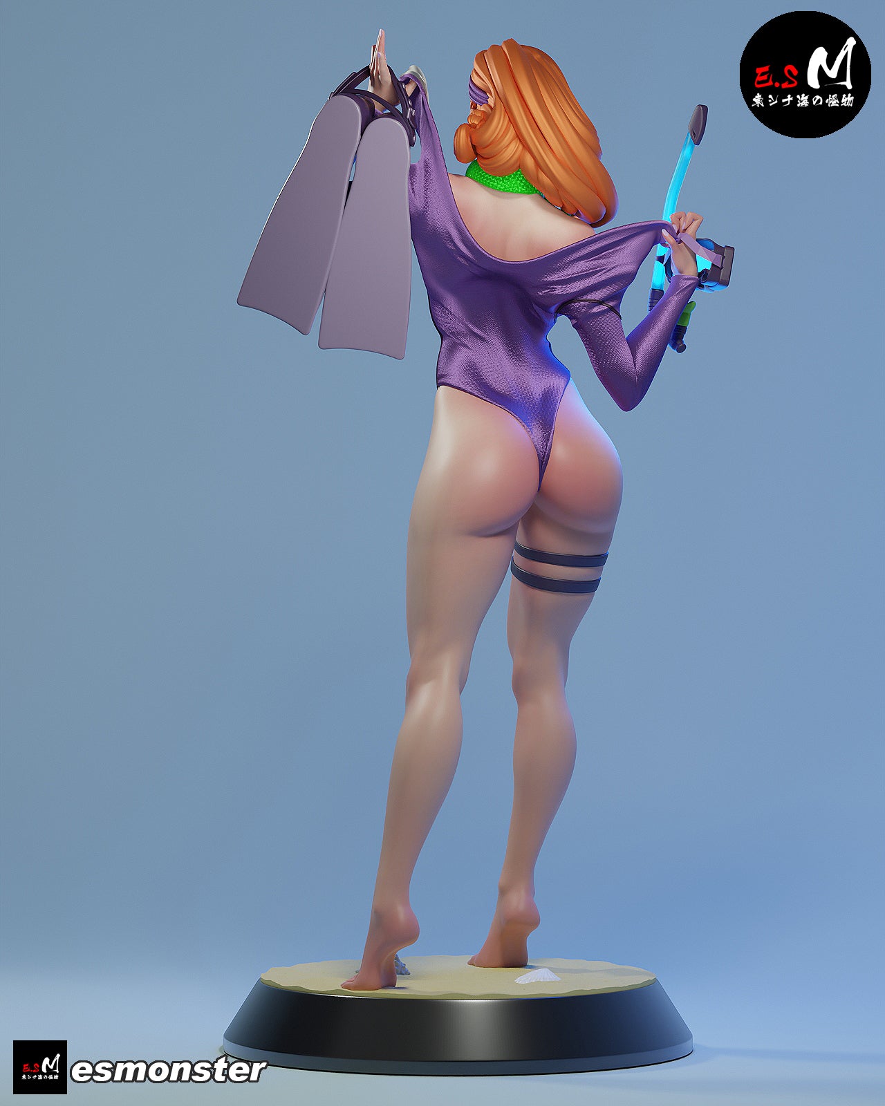 Daphne Snorkel Style Scooby-Doo Cartoon Unpainted Resin Garage Kit (1/6-1/12)