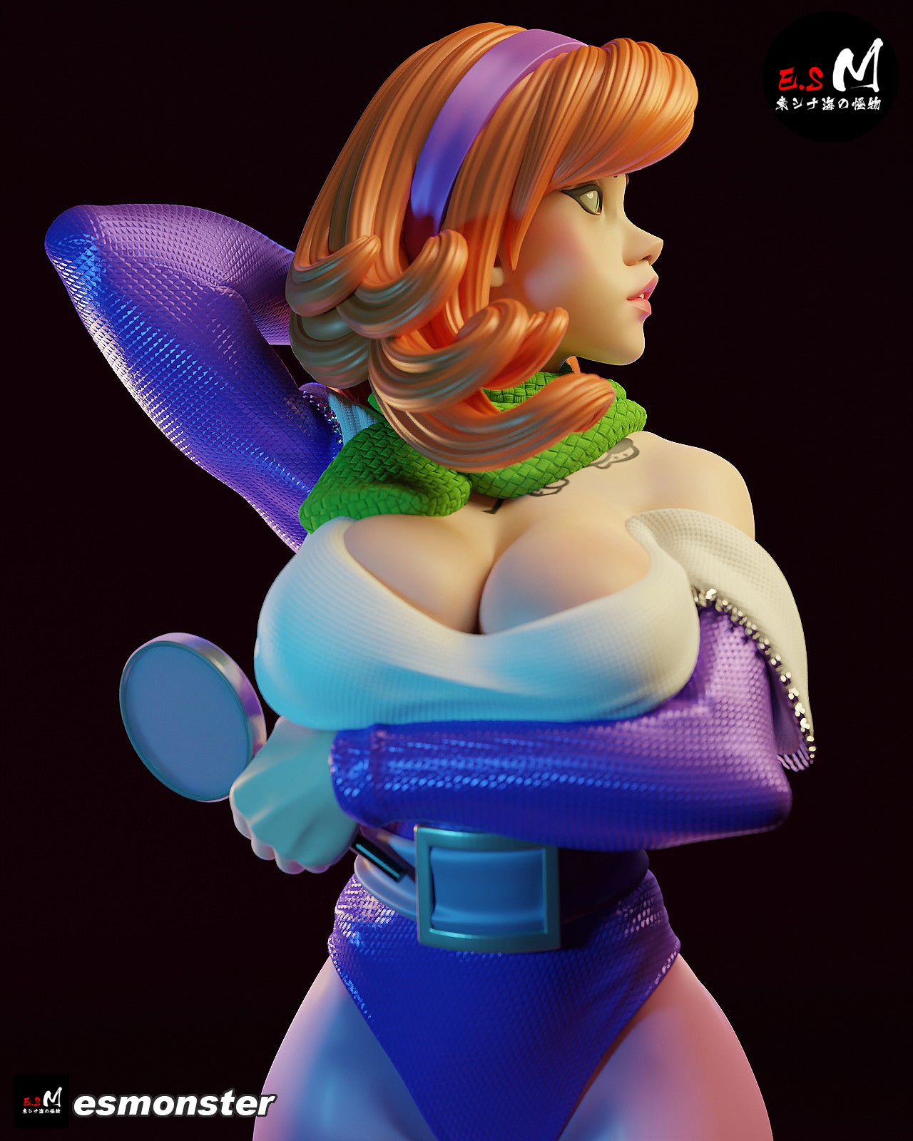 Daphne Backless Style Scooby-Doo Cartoon Unpainted Resin Garage Kit (1/6-1/12)