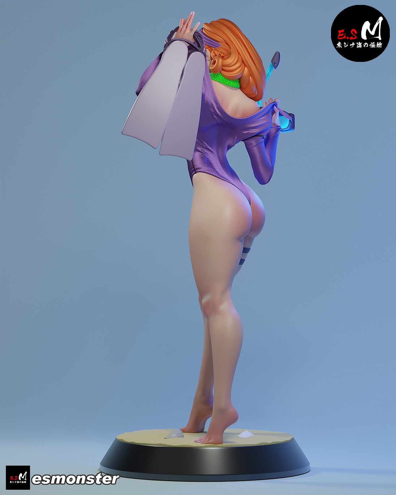 Daphne Snorkel Style Scooby-Doo Cartoon Unpainted Resin Garage Kit (1/6-1/12)