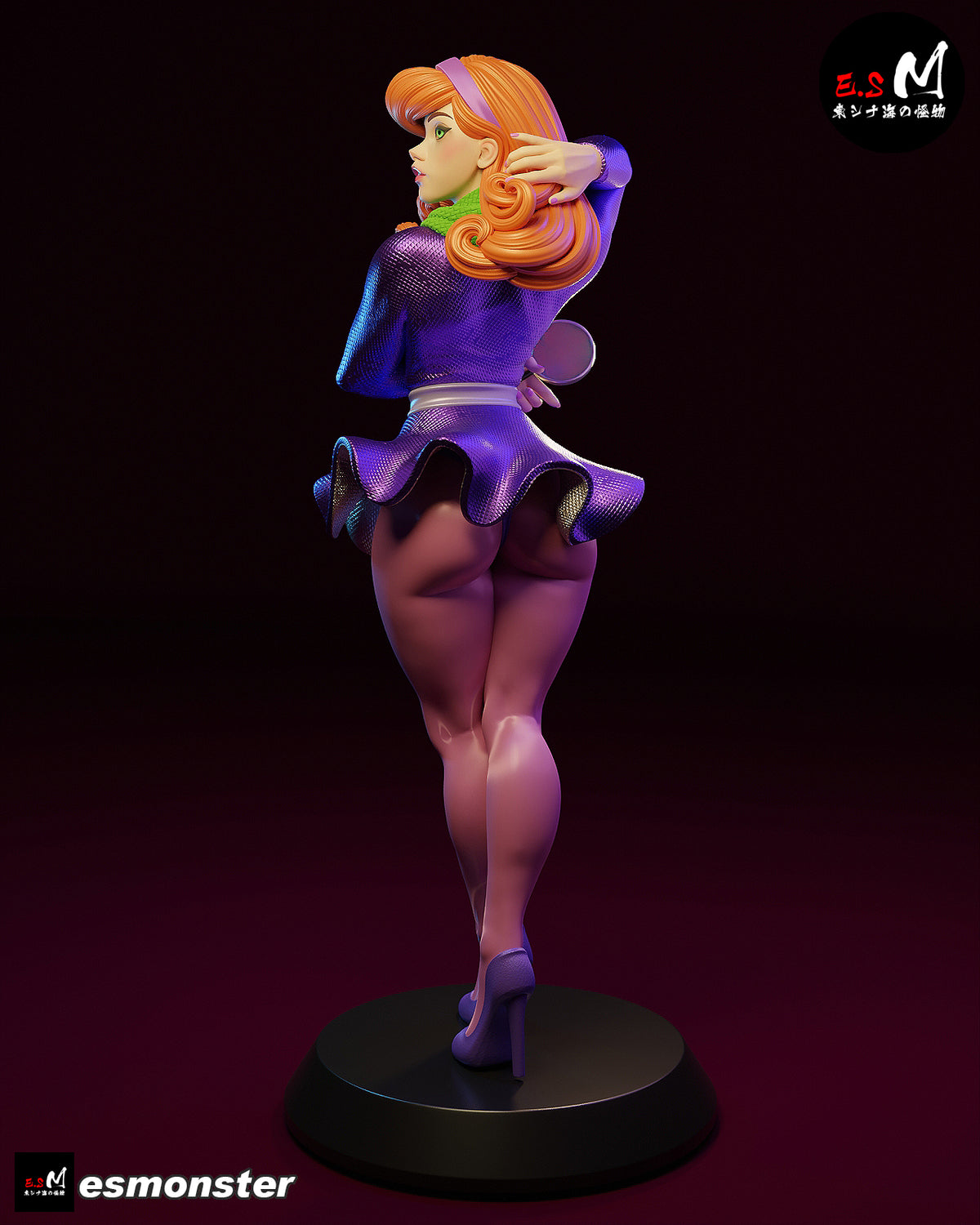 Daphne Backless Style Scooby-Doo Cartoon Unpainted Resin Garage Kit (1/6-1/12)