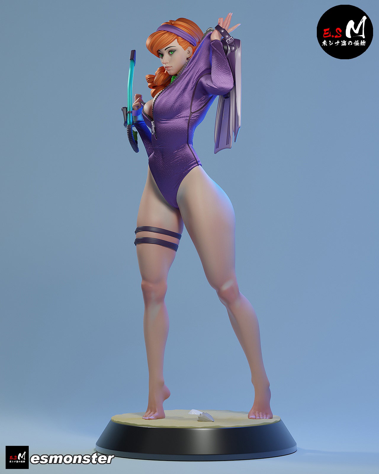 Daphne Snorkel Style Scooby-Doo Cartoon Unpainted Resin Garage Kit (1/6-1/12)