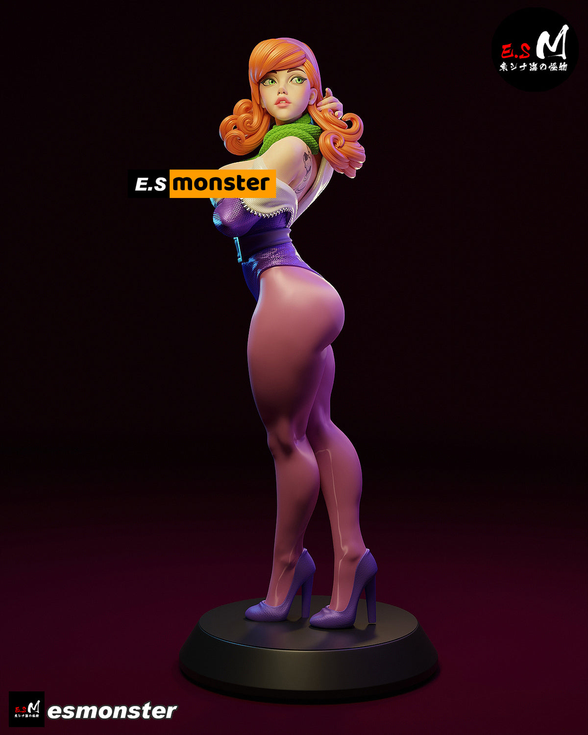 Daphne Backless Style Scooby-Doo Cartoon Unpainted Resin Garage Kit (1/6-1/12)