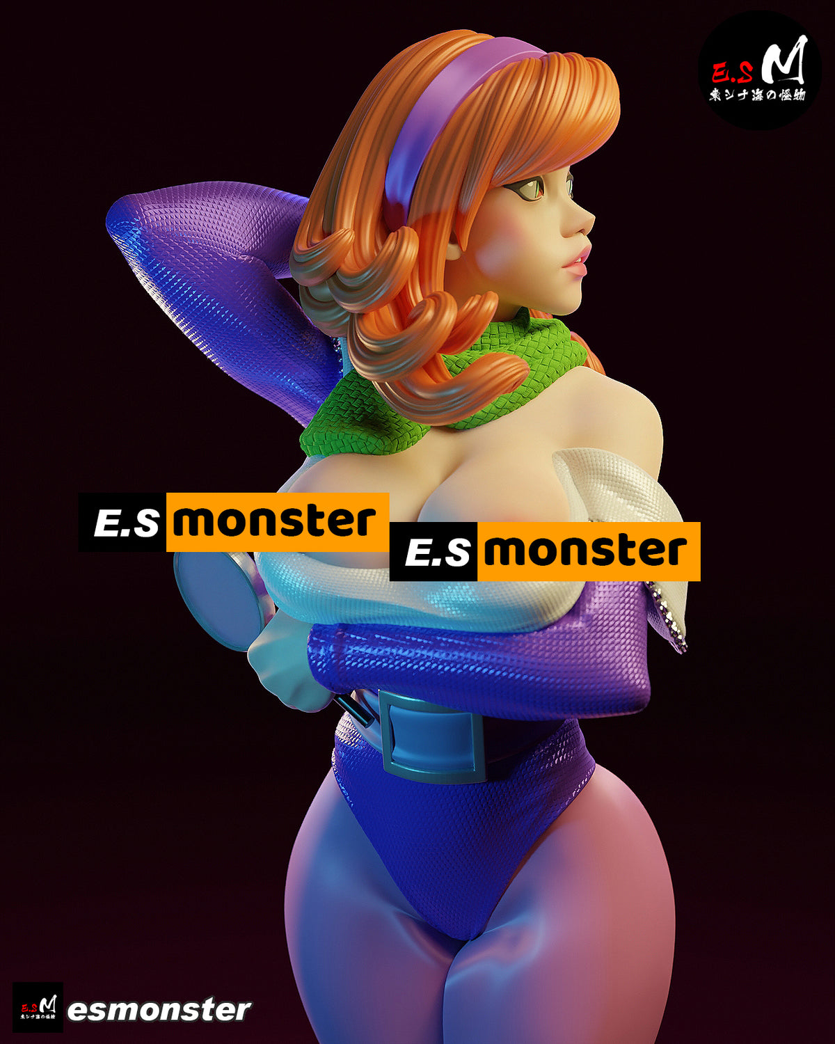 Daphne Backless Style Scooby-Doo Cartoon Unpainted Resin Garage Kit (1/6-1/12)