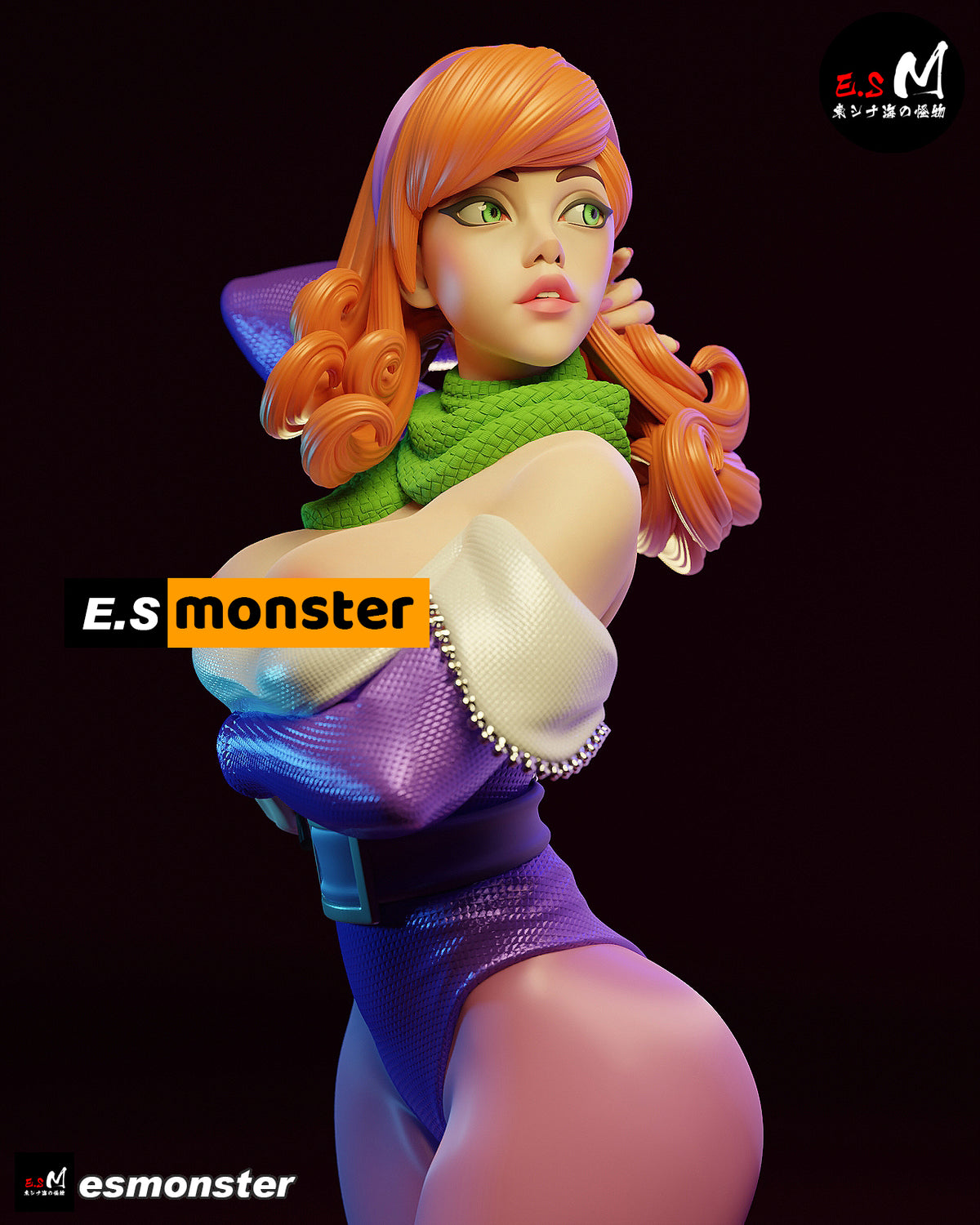 Daphne Backless Style Scooby-Doo Cartoon Unpainted Resin Garage Kit (1/6-1/12)