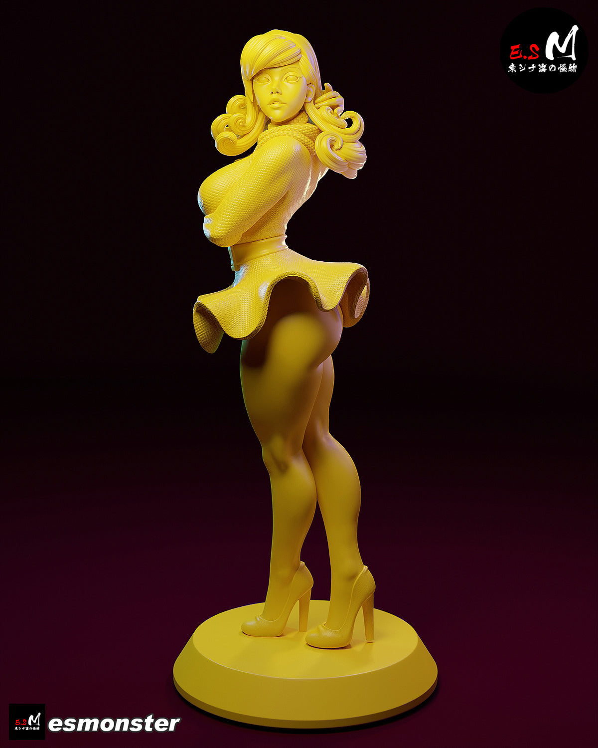 Daphne Backless Style Scooby-Doo Cartoon Unpainted Resin Garage Kit (1/6-1/12)