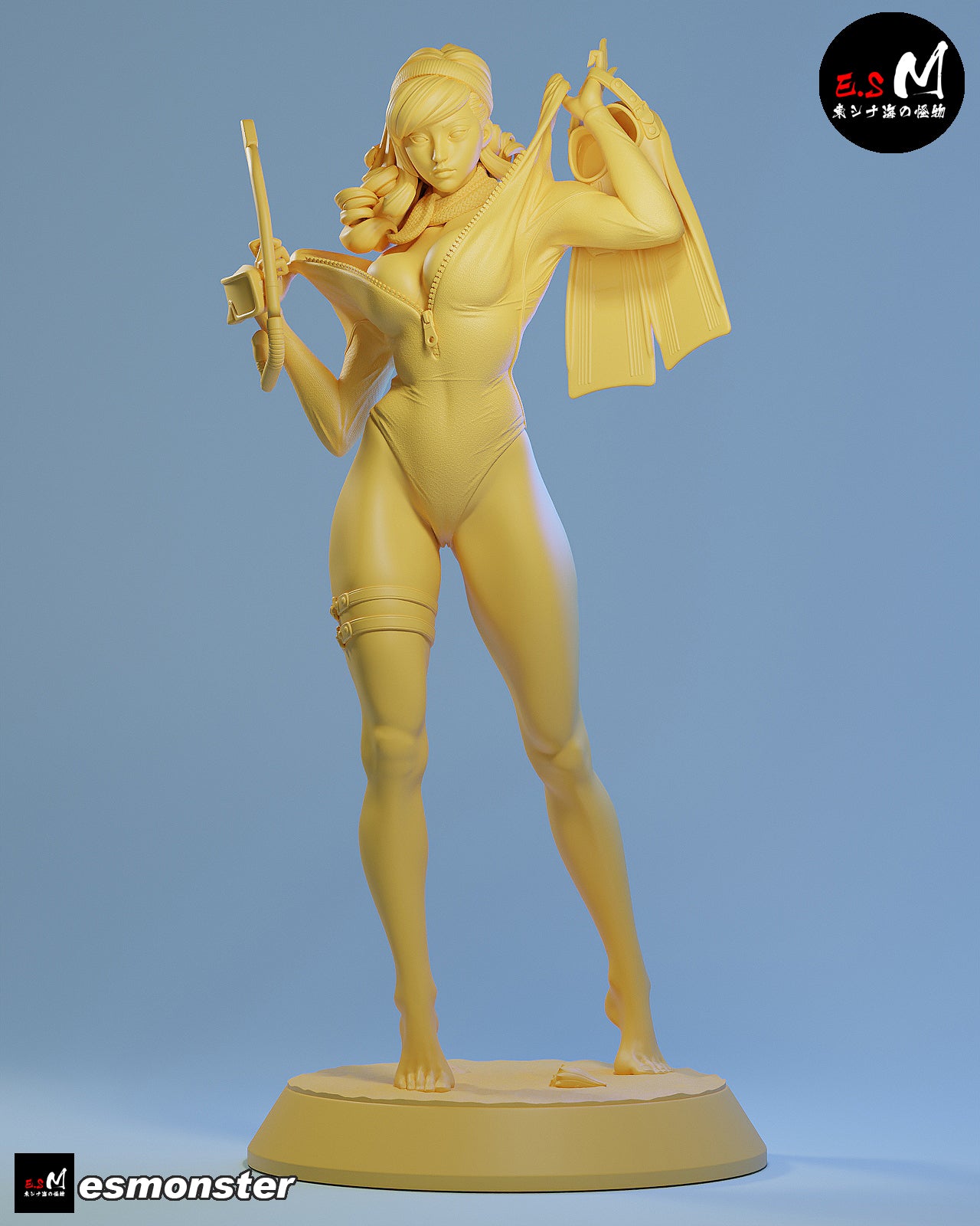 Daphne Snorkel Style Scooby-Doo Cartoon Unpainted Resin Garage Kit (1/6-1/12)