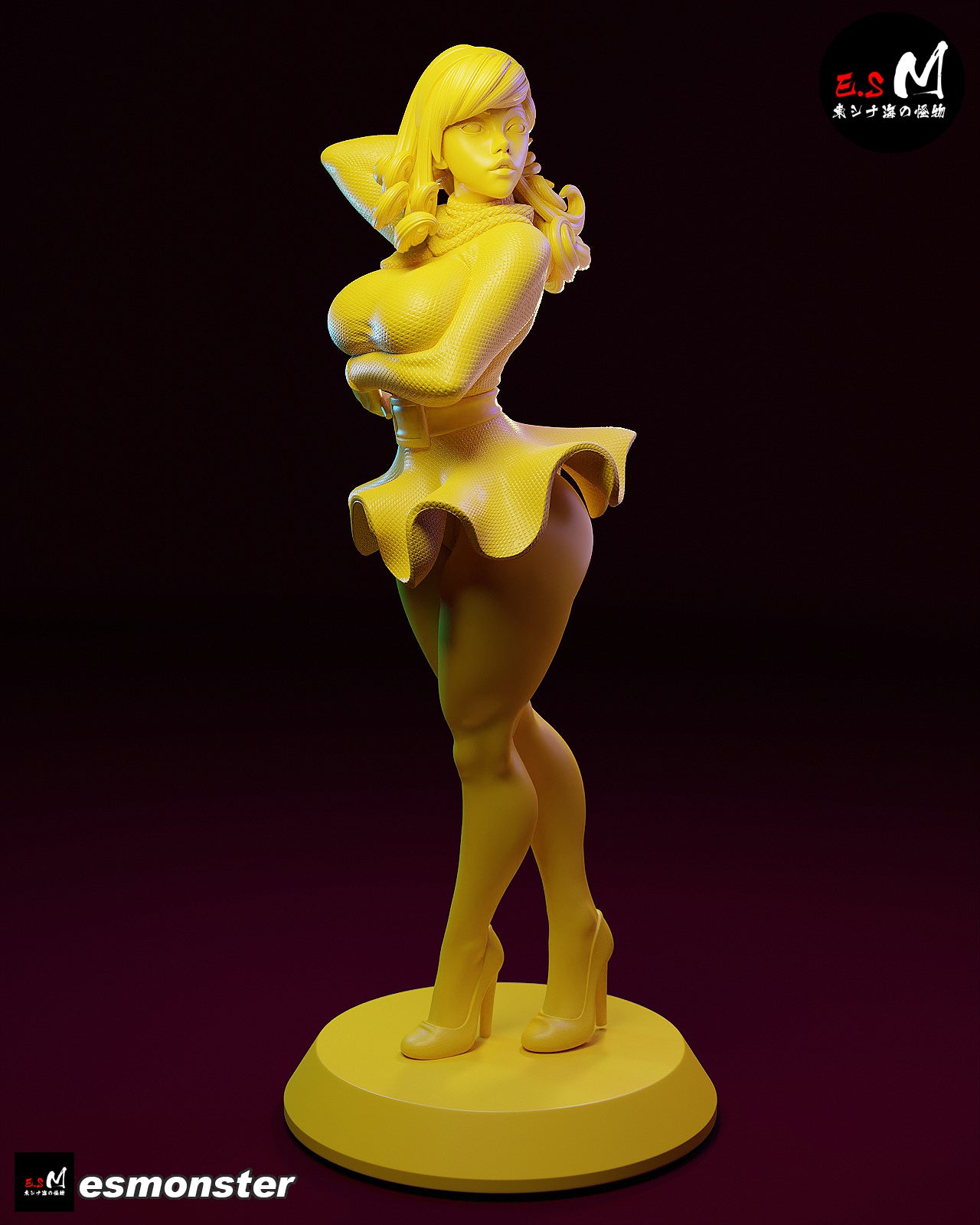 Daphne Backless Style Scooby-Doo Cartoon Unpainted Resin Garage Kit (1/6-1/12)