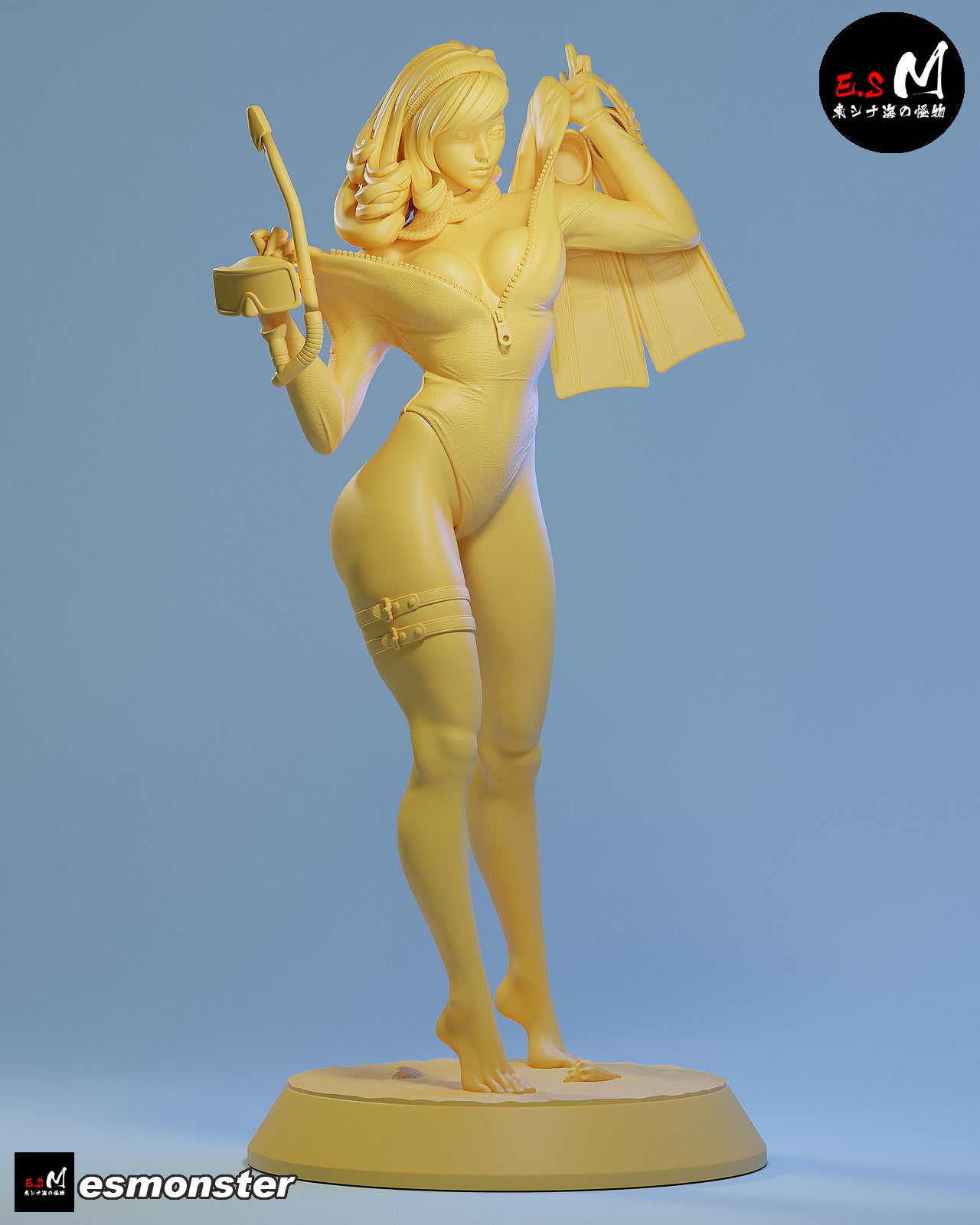 Daphne Snorkel Style Scooby-Doo Cartoon Unpainted Resin Garage Kit (1/6-1/12)