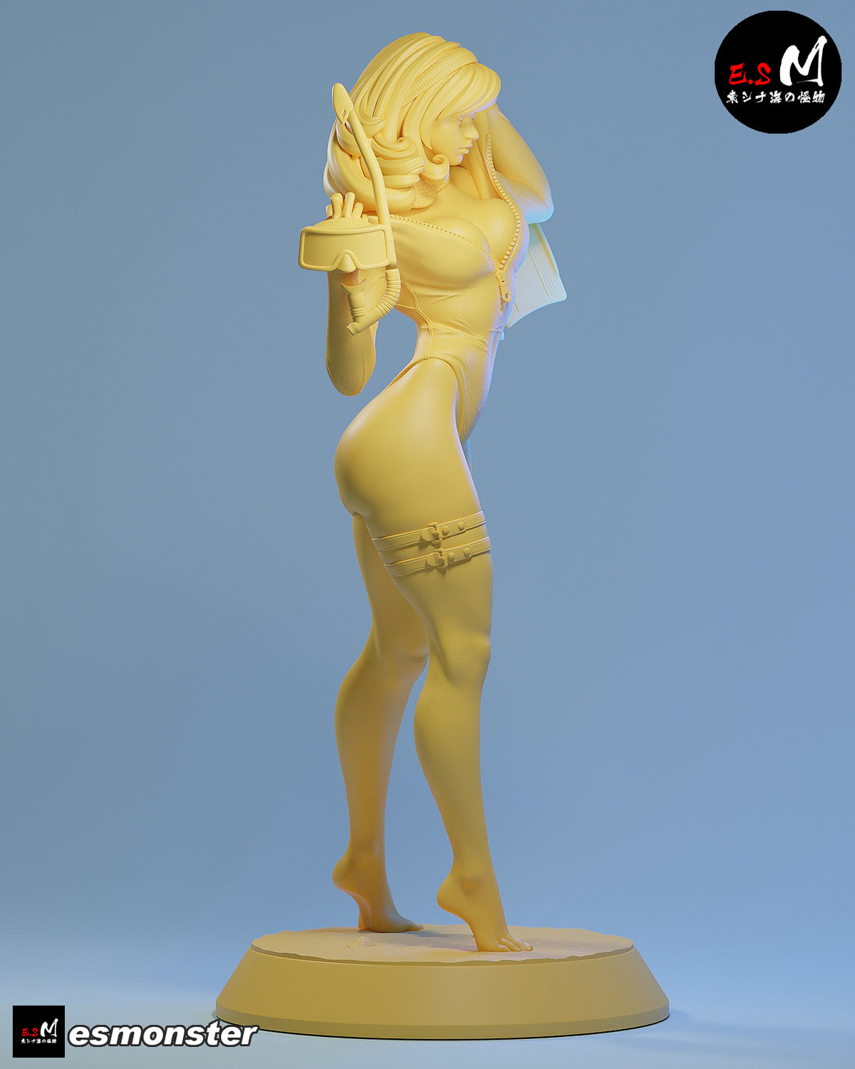 Daphne Snorkel Style Scooby-Doo Cartoon Unpainted Resin Garage Kit (1/6-1/12)