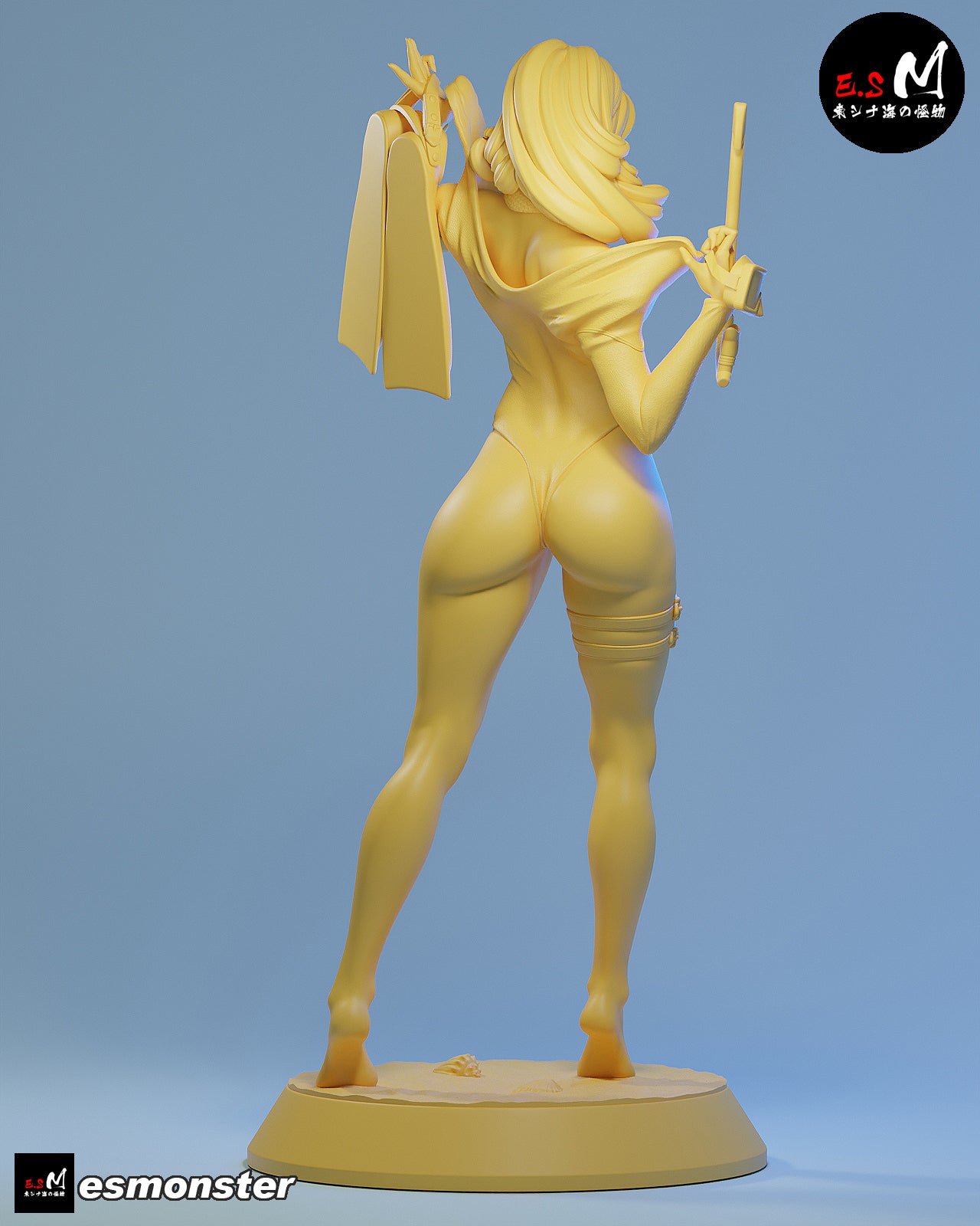 Daphne Snorkel Style Scooby-Doo Cartoon Unpainted Resin Garage Kit (1/6-1/12)