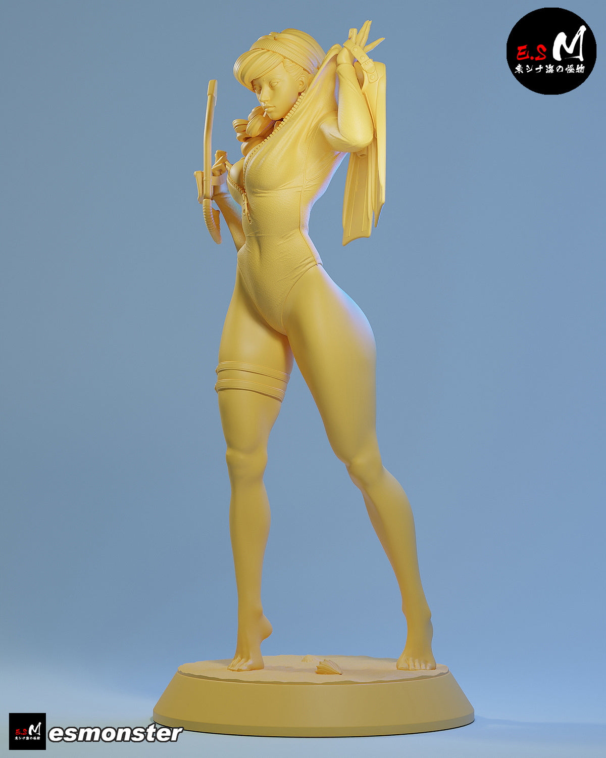 Daphne Snorkel Style Scooby-Doo Cartoon Unpainted Resin Garage Kit (1/6-1/12)