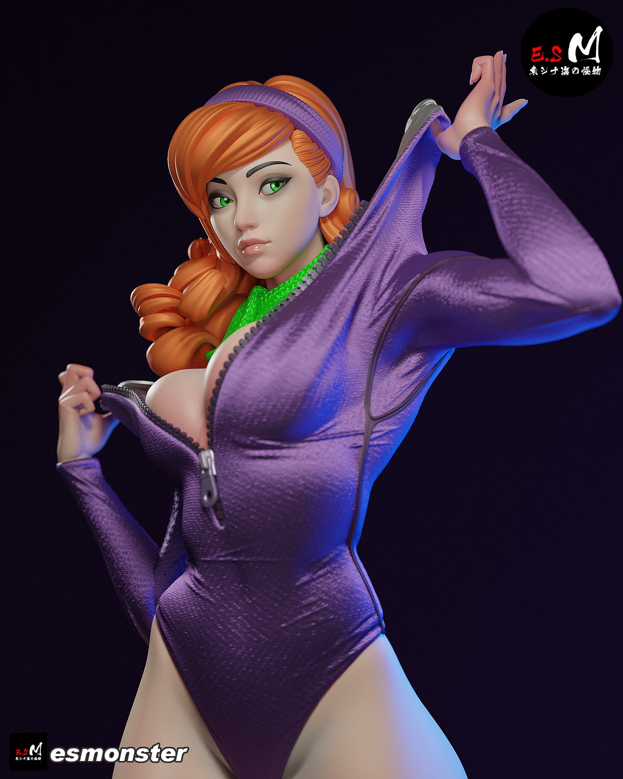 Daphne Snorkel Style Scooby-Doo Cartoon Unpainted Resin Garage Kit (1/6-1/12)