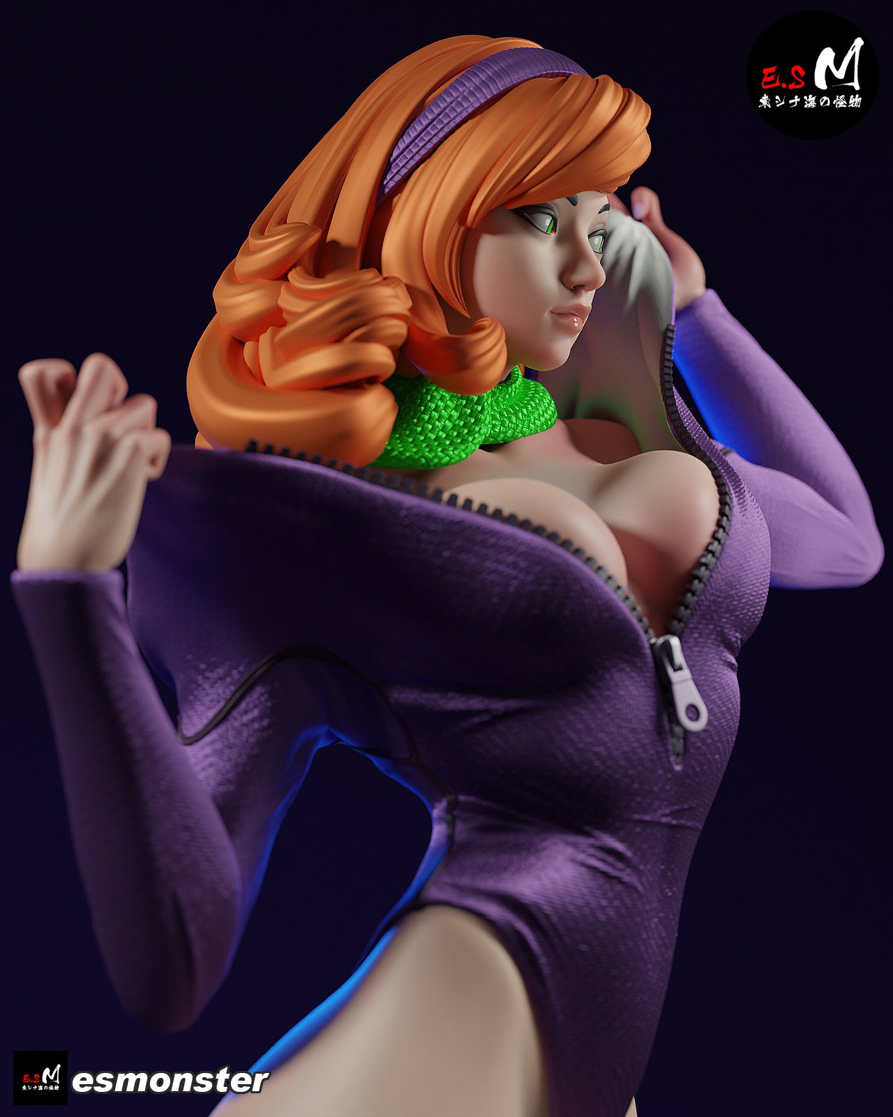 Daphne Snorkel Style Scooby-Doo Cartoon Unpainted Resin Garage Kit (1/6-1/12)