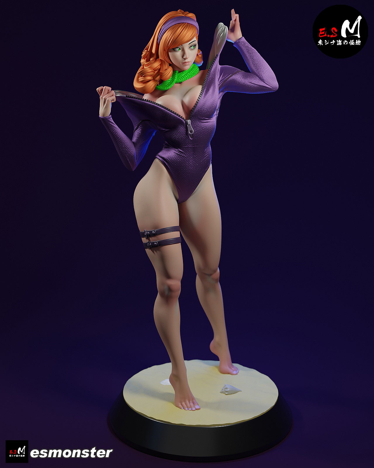 Daphne Snorkel Style Scooby-Doo Cartoon Unpainted Resin Garage Kit (1/6-1/12)