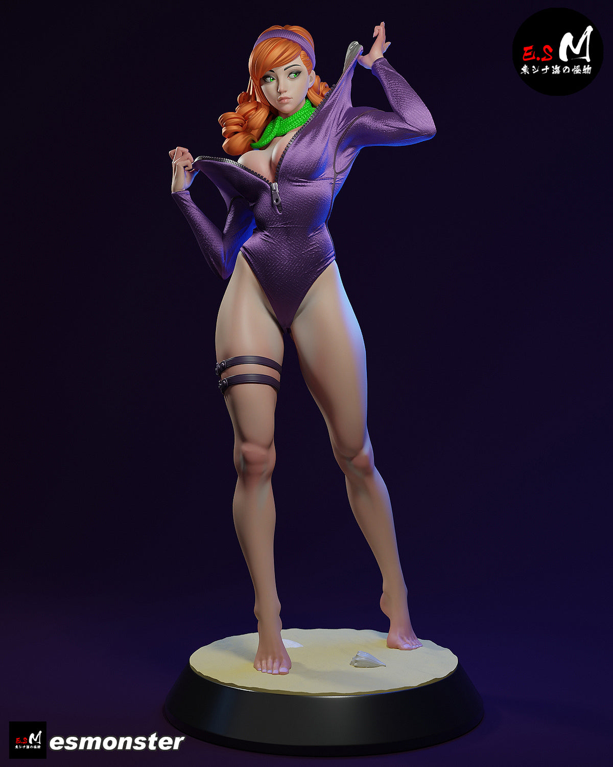 Daphne Snorkel Style Scooby-Doo Cartoon Unpainted Resin Garage Kit (1/6-1/12)