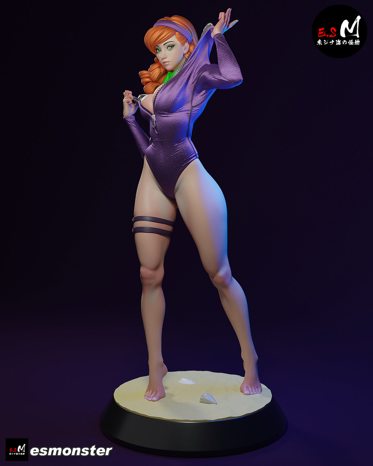 Daphne Snorkel Style Scooby-Doo Cartoon Unpainted Resin Garage Kit (1/6-1/12)