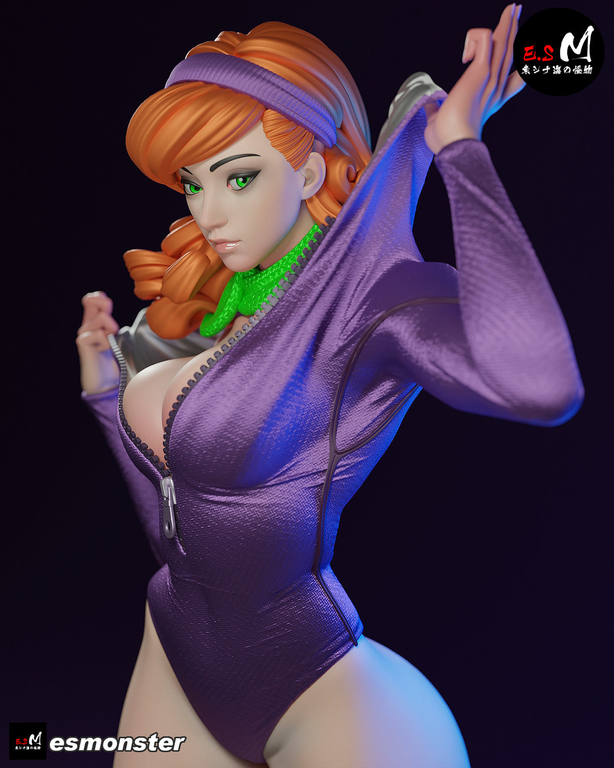 Daphne Snorkel Style Scooby-Doo Cartoon Unpainted Resin Garage Kit (1/6-1/12)